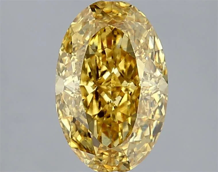2.02ct Oval Lab Grown Diamond (Colour Faint Yellow, Clarity VS1, Cut GD, IGI Certified)