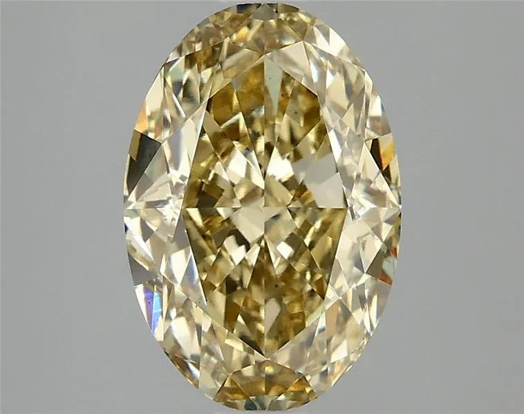 3.02ct Oval Lab Grown Diamond (Colour Fancy Intense Yellow, Clarity VS1, IGI Certified)