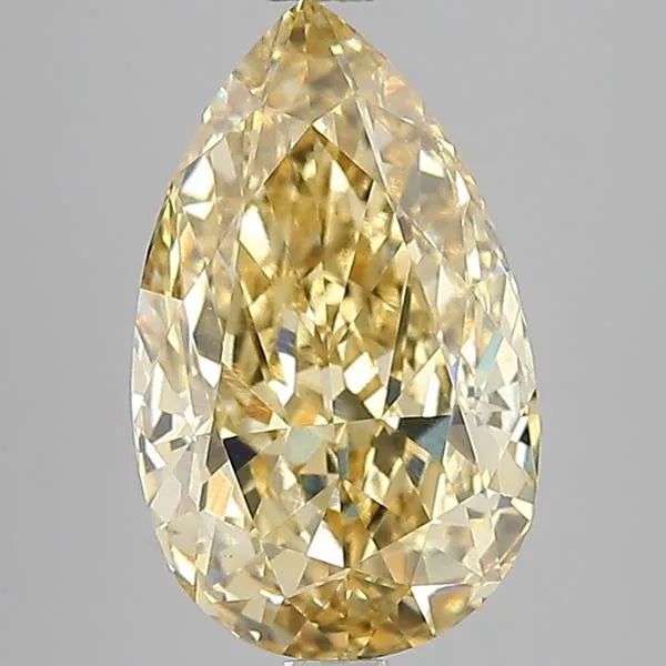 4.01ct Pear Lab Grown Diamond (Colour Fancy Intense Yellow, Clarity VS1, IGI Certified)
