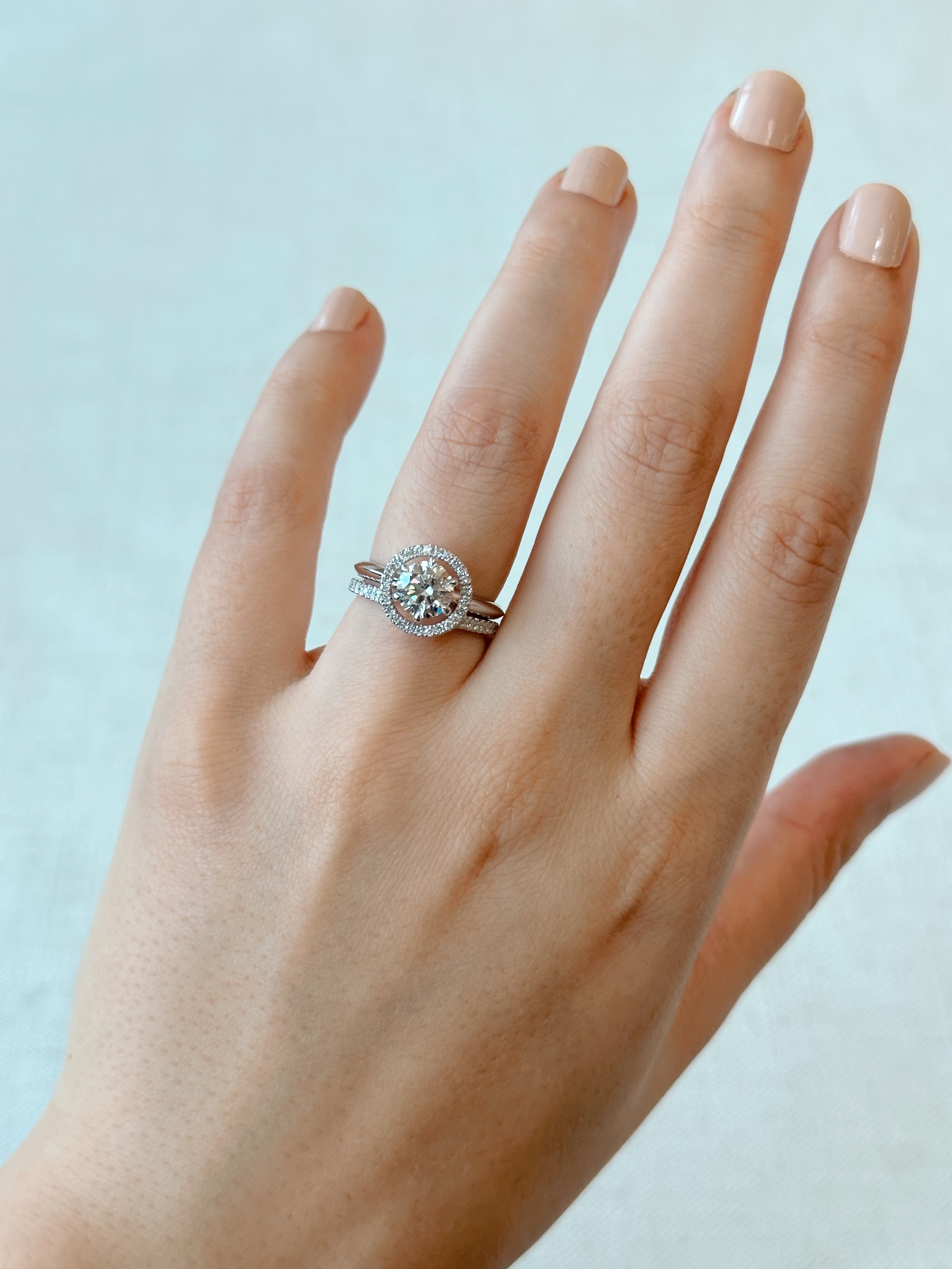Knife-Edge Solitaire Diamond Ring