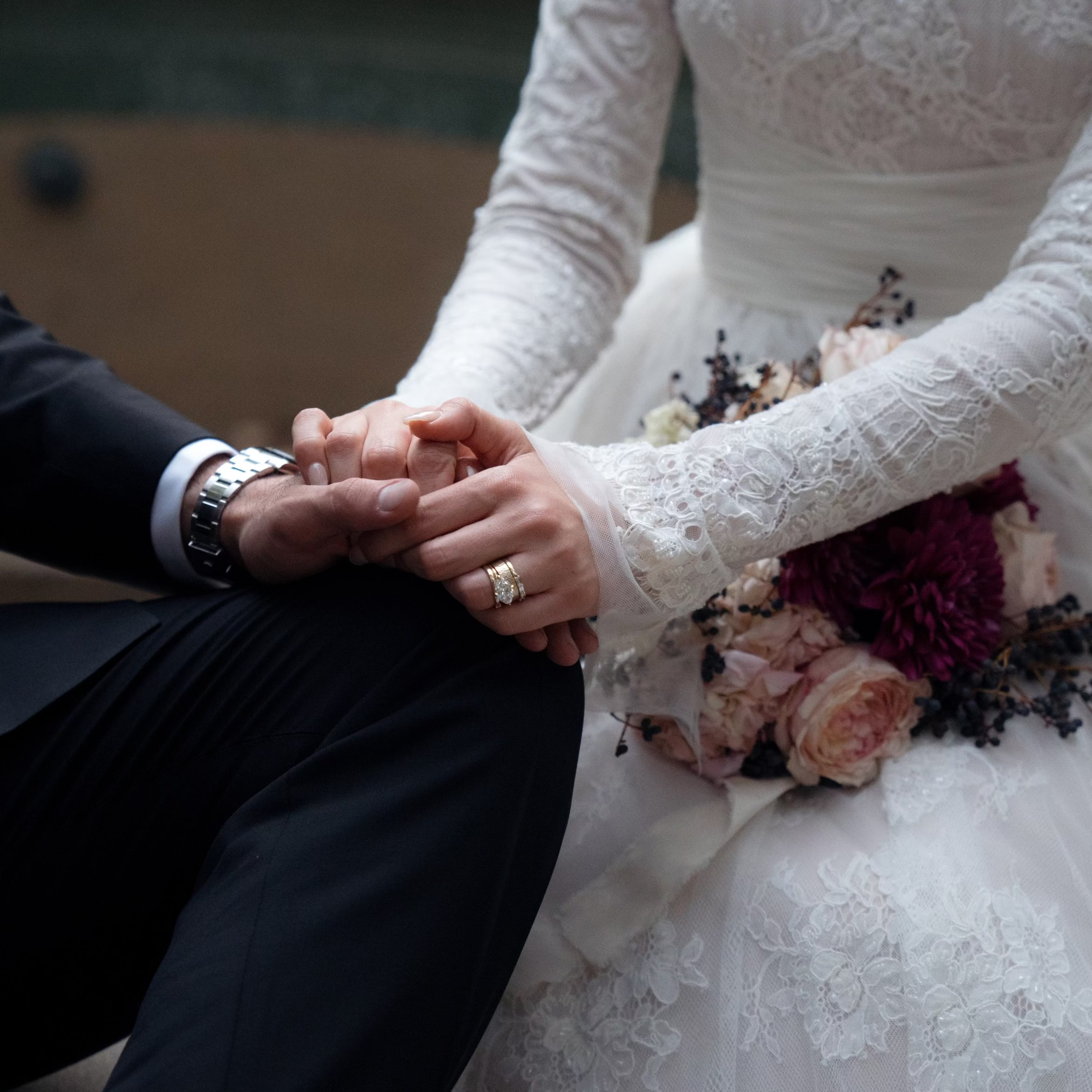 Hammered Initial Band