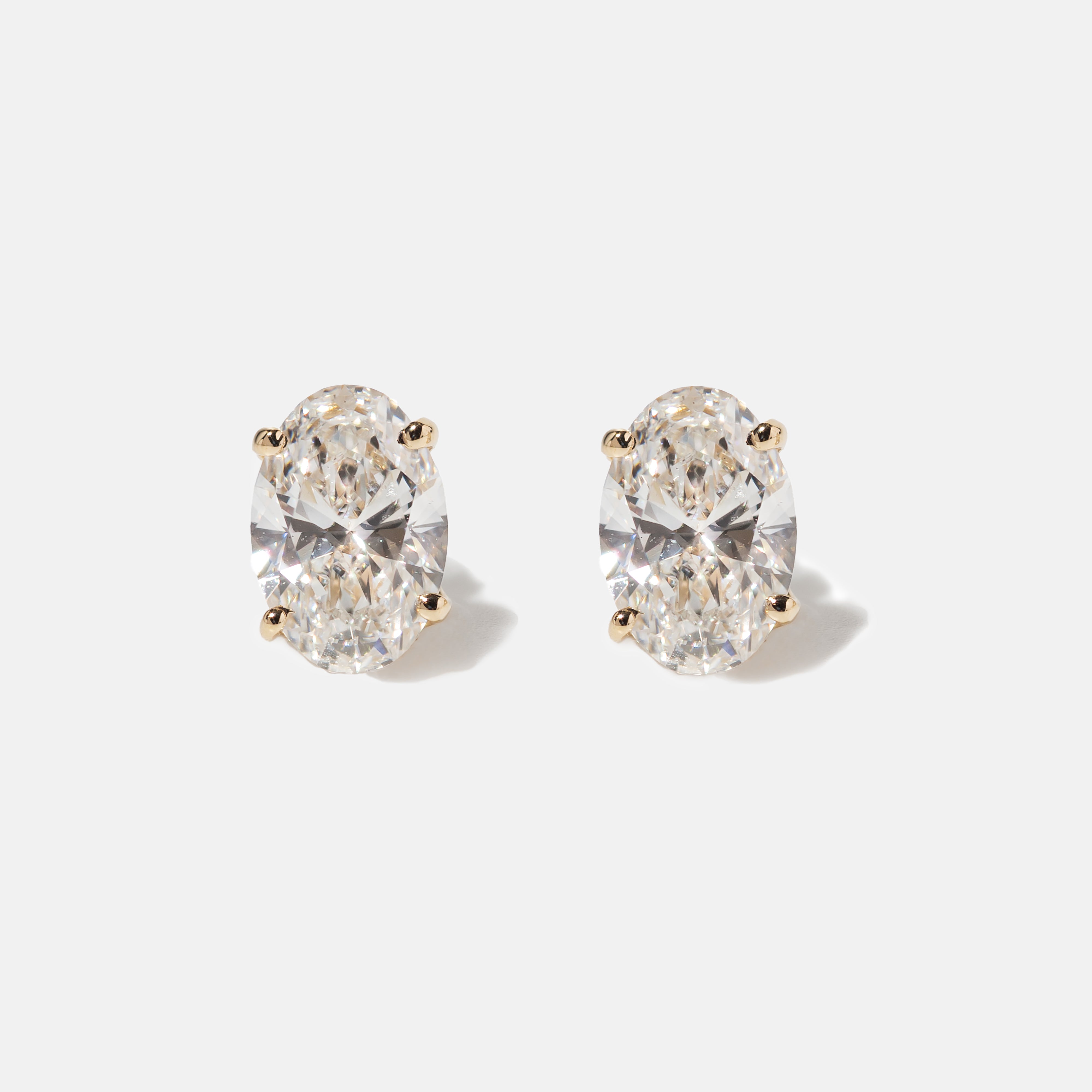 Oval Stud Earrings