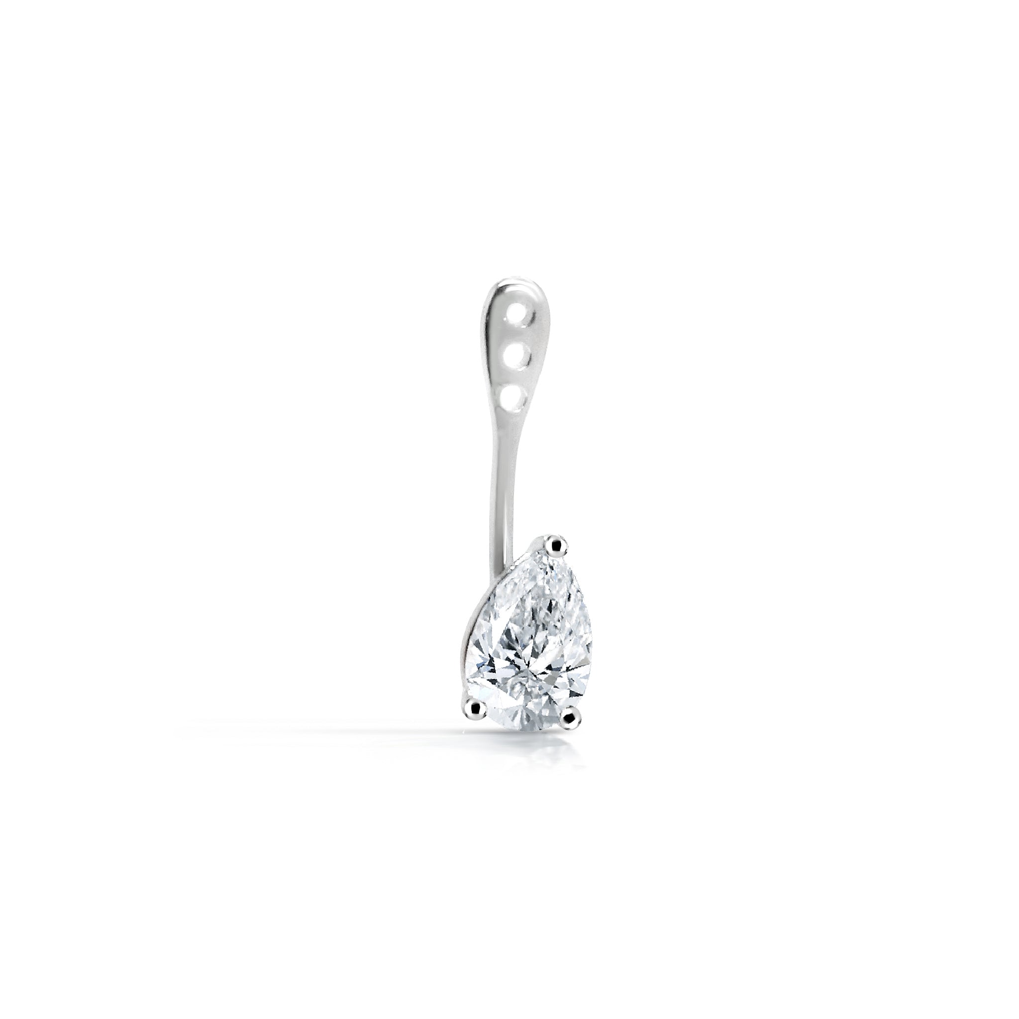 Diamond Solitaire Drop Earring Jacket