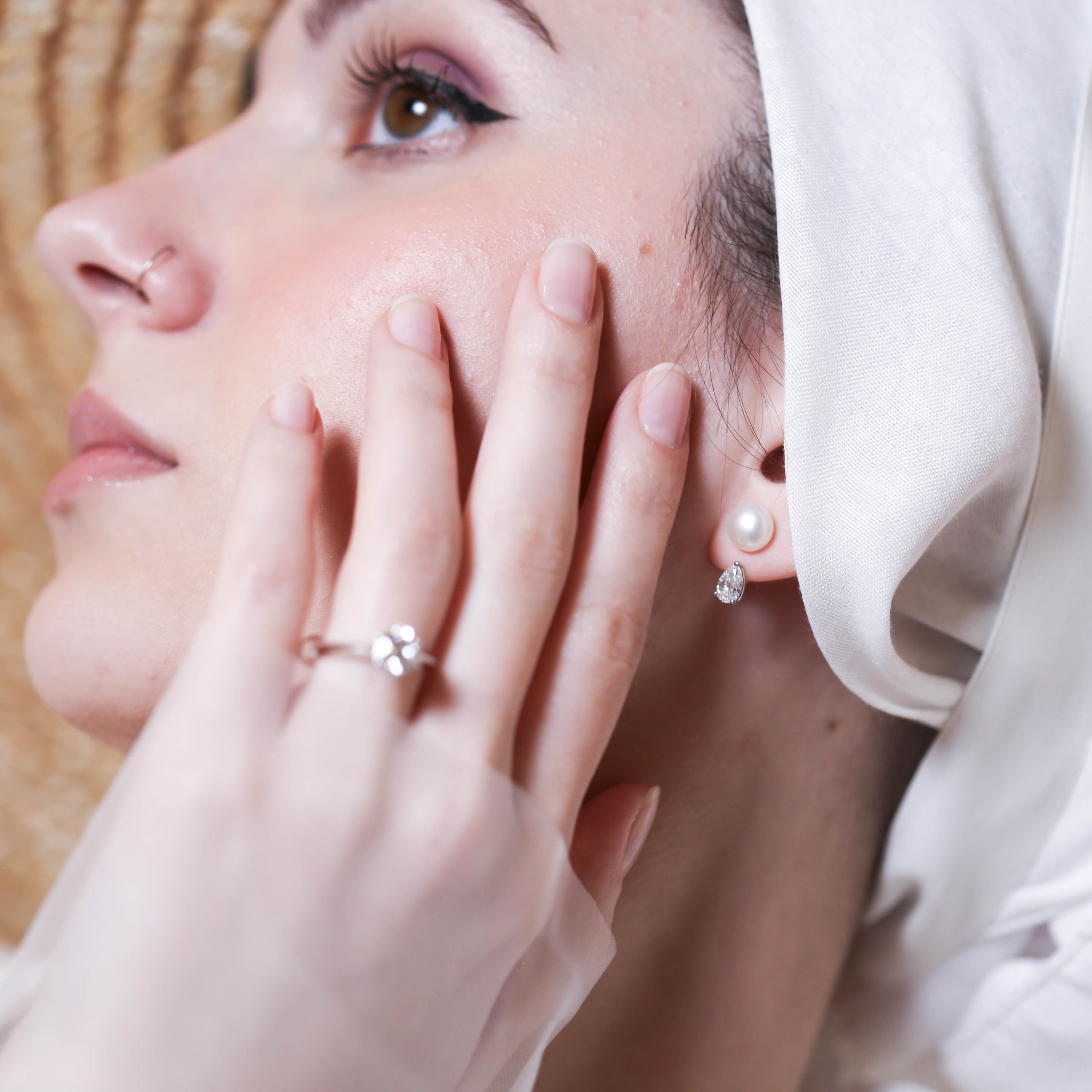 Diamond Solitaire Drop Earring Jacket