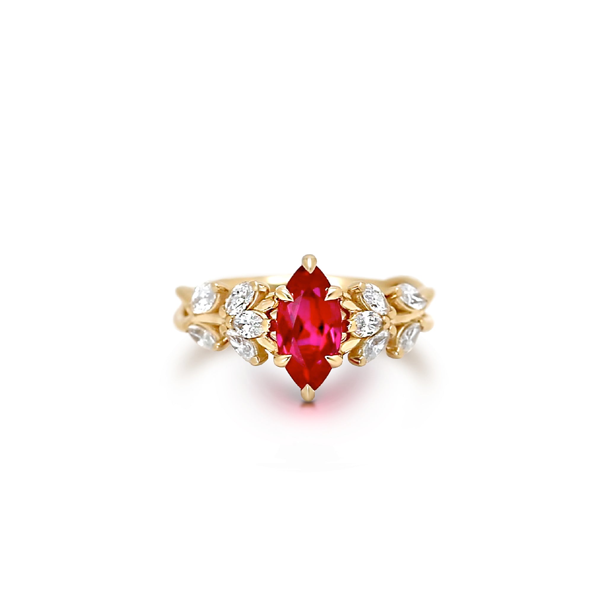 Floral Ruby RingFloral Ruby Ring