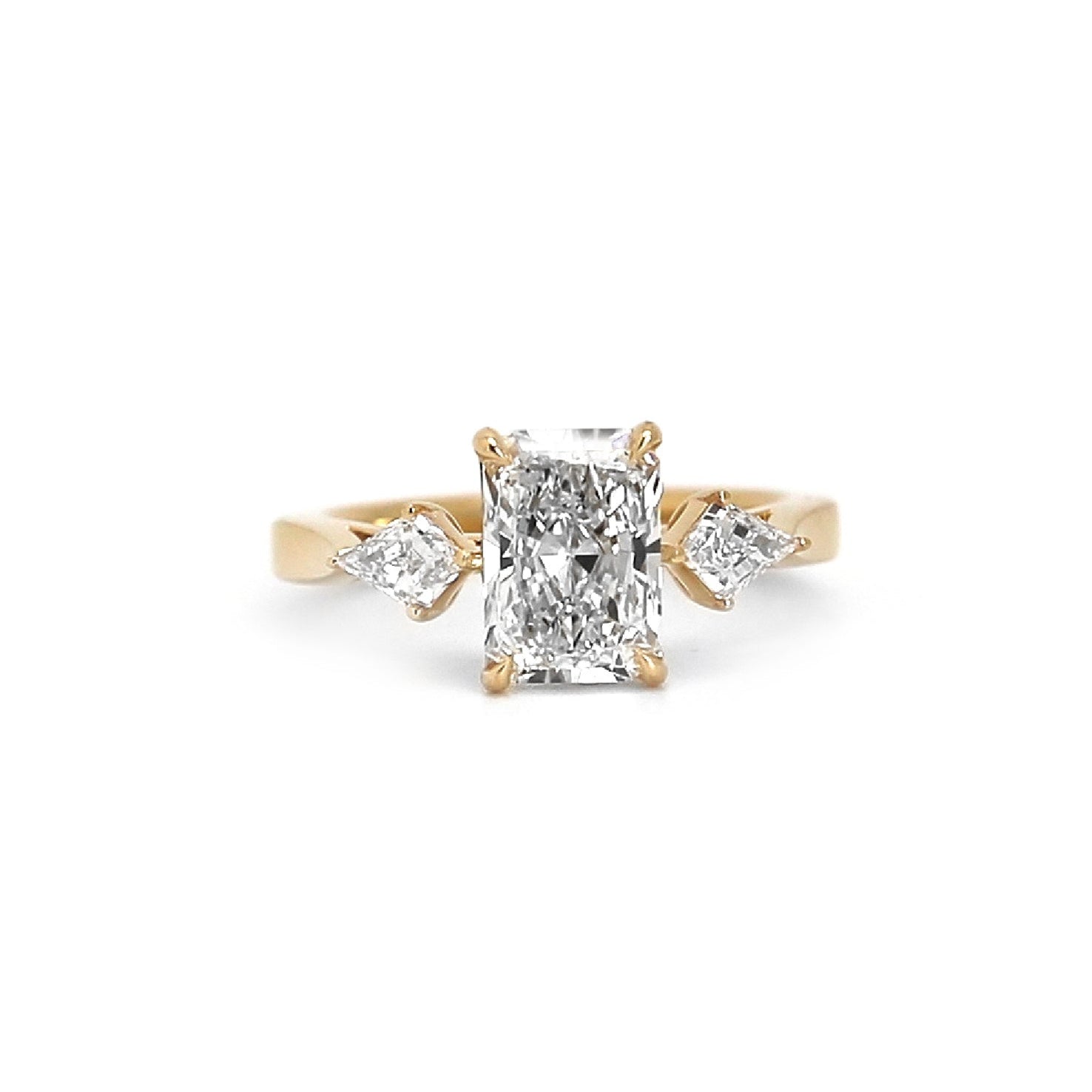 Radiant Kite Engagement Ring