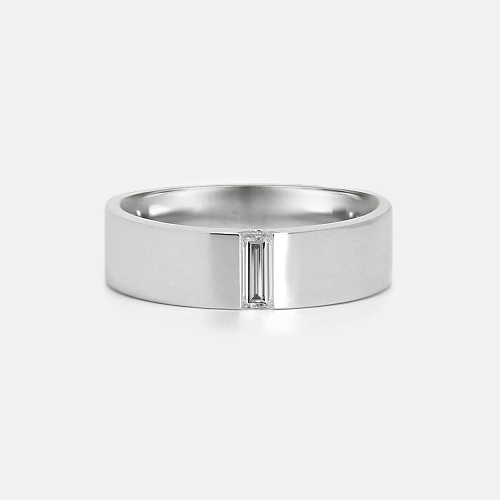 Baguette diamond band