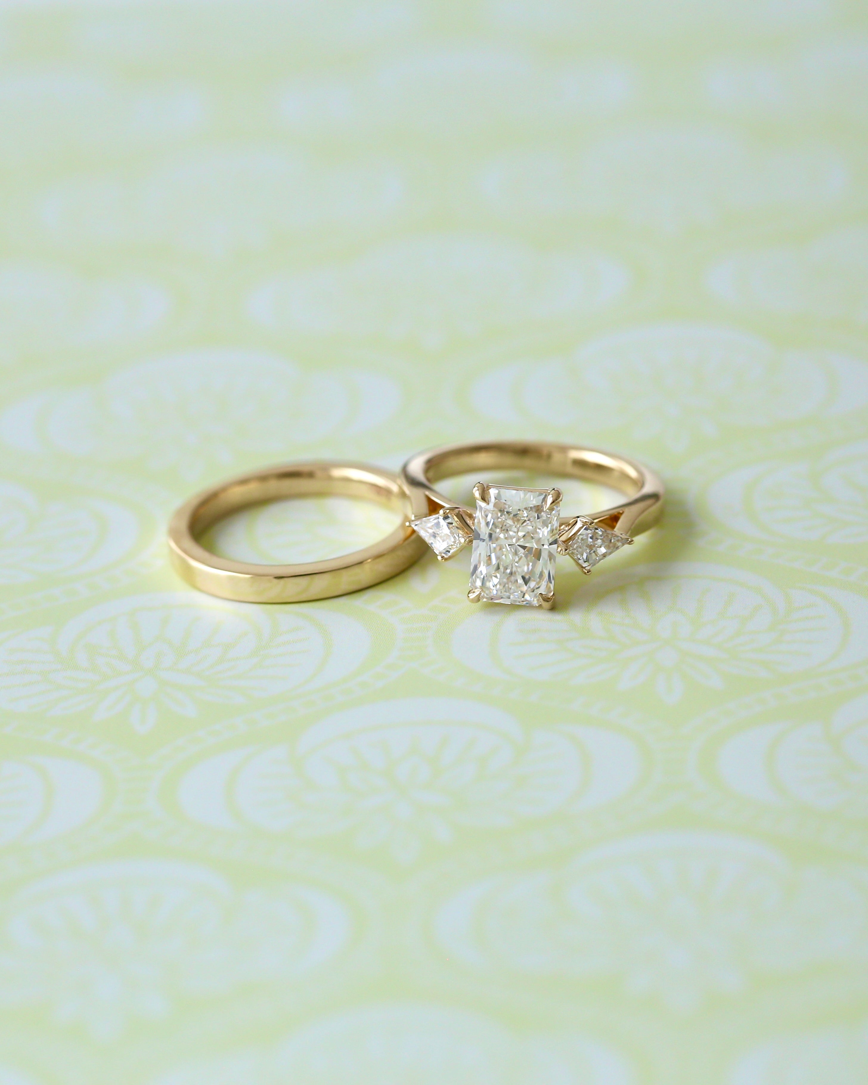 Radiant Kite Engagement Ring