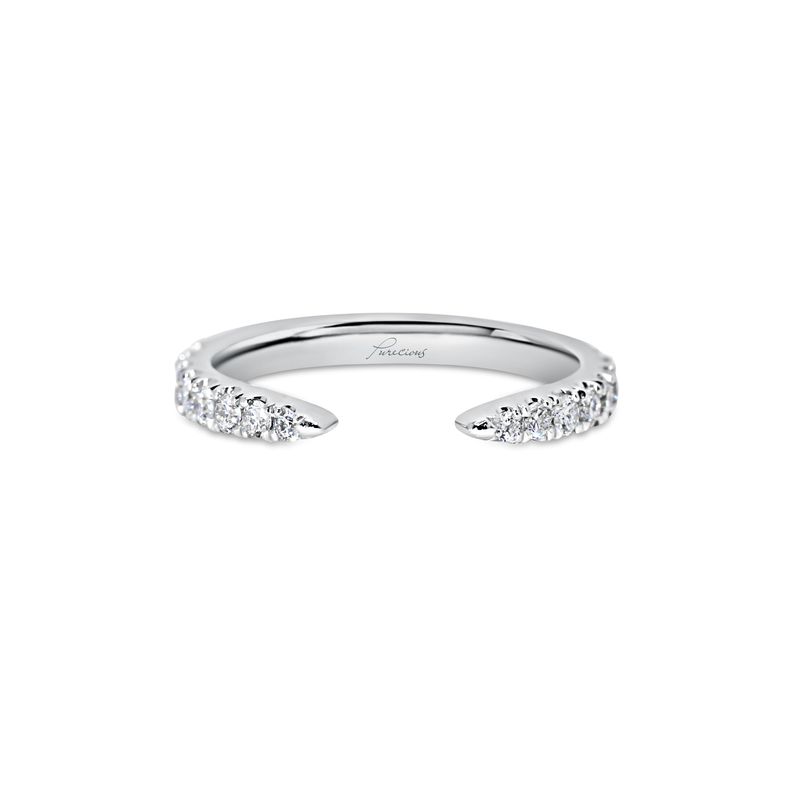 Diamond Claw Wedding Band