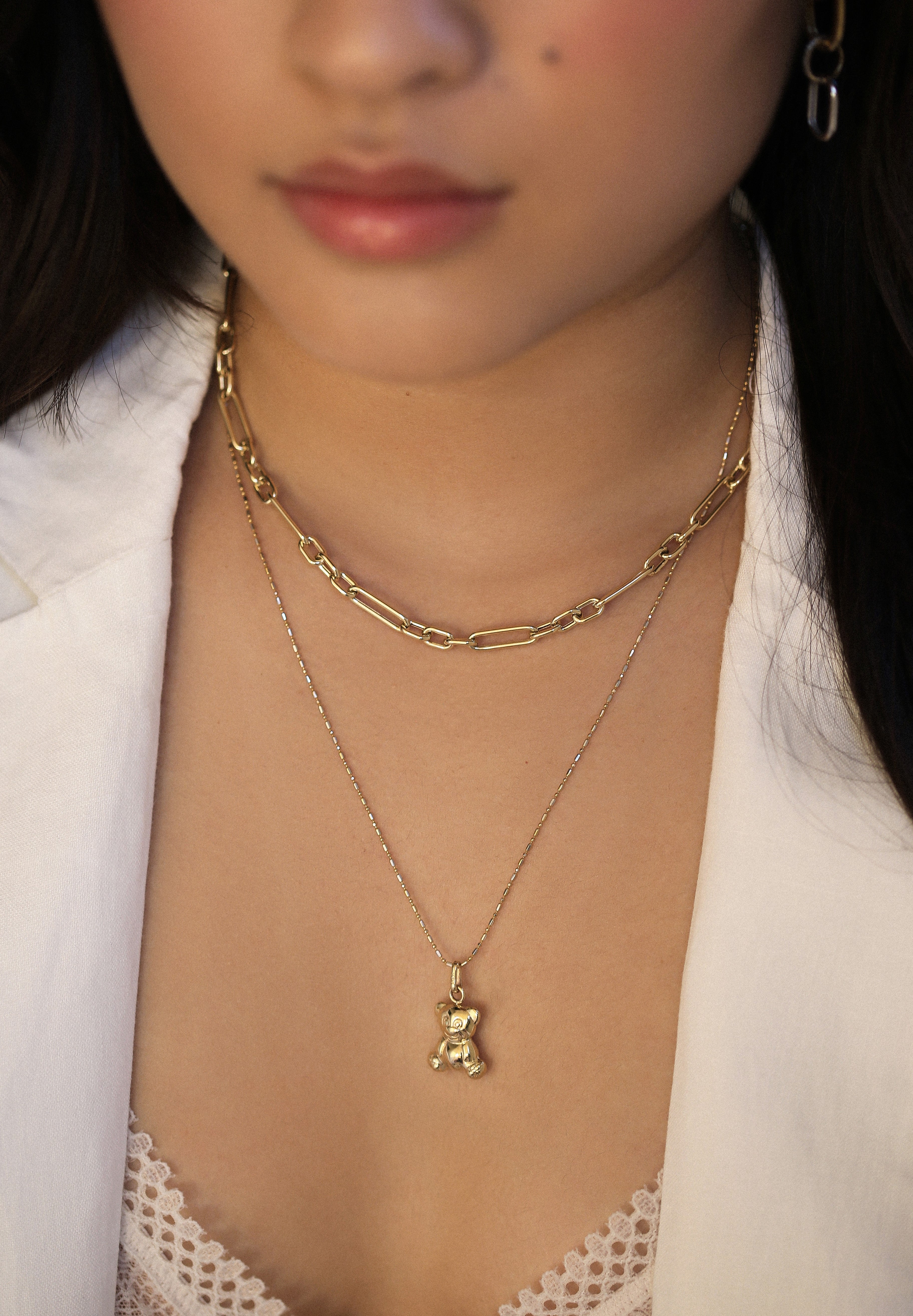 Dash-Dot Gold Bead Chain
