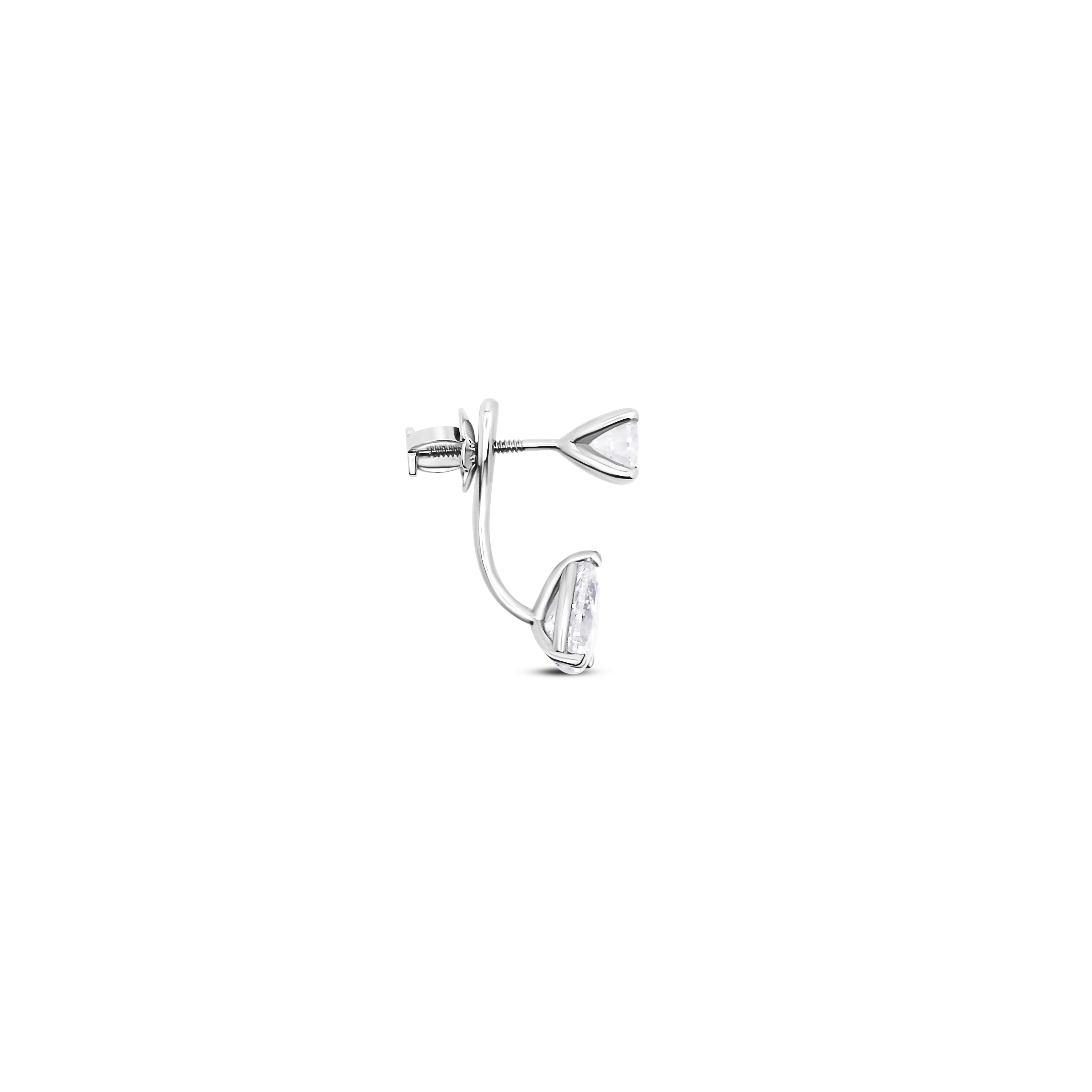 Diamond Solitaire Drop Earring Jacket