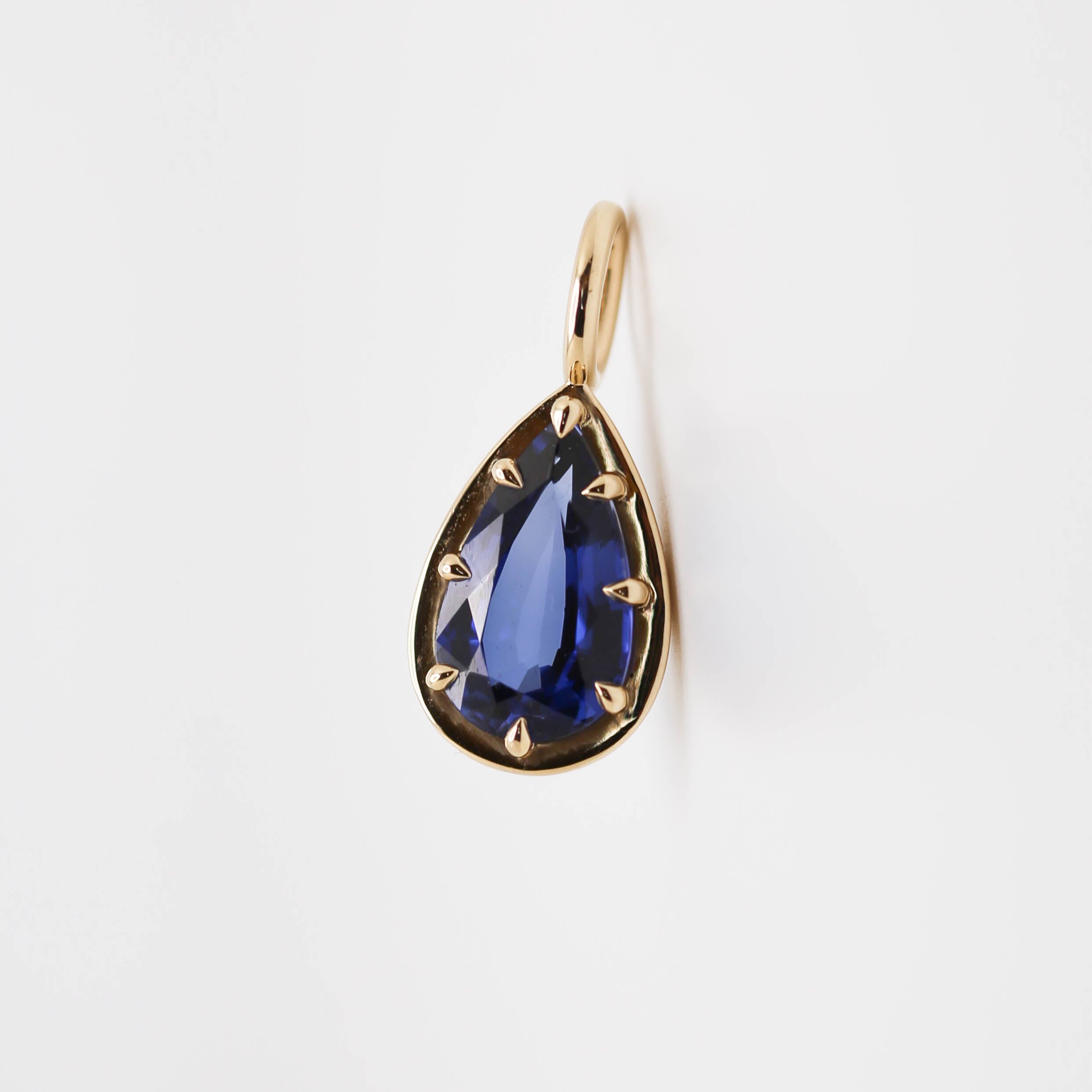 Pear Sapphire Pendant