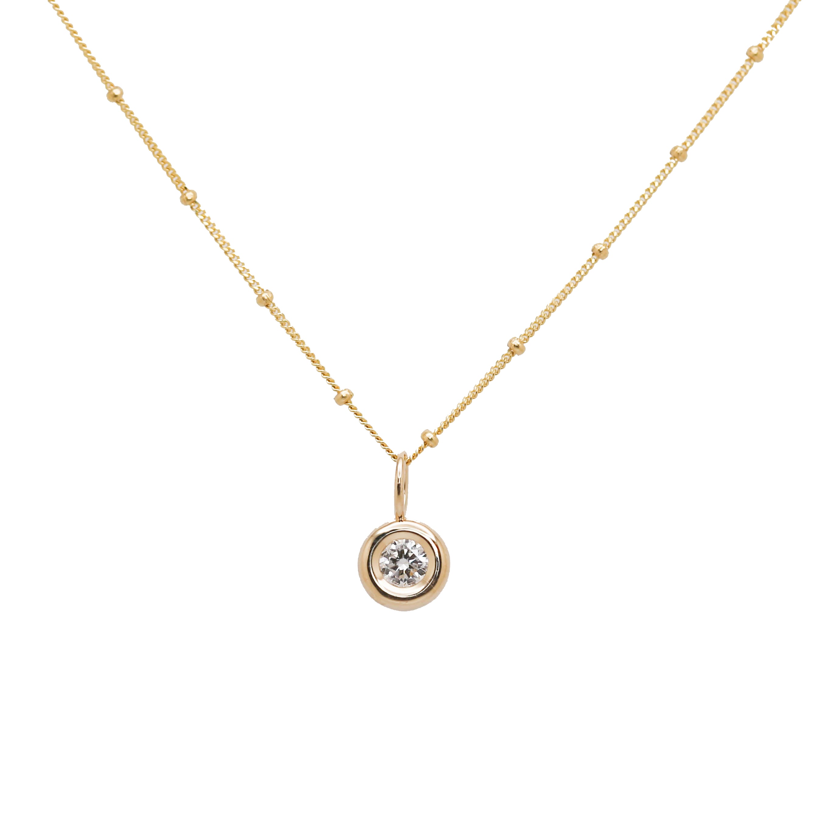 Bubble Donut Diamond Pendant