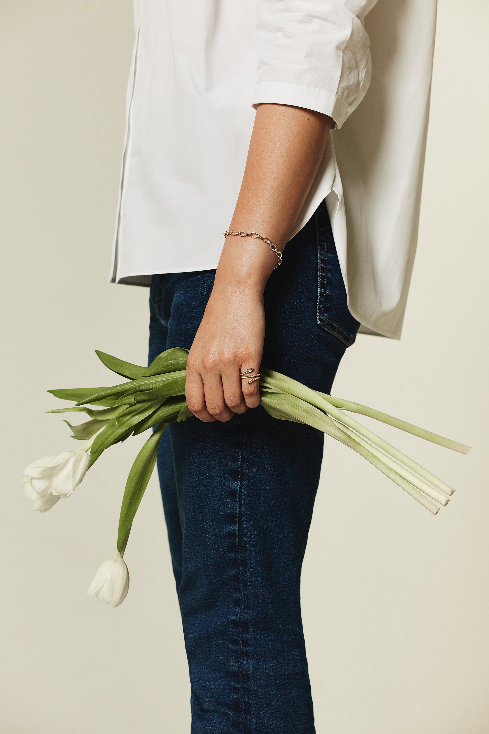 Snakey Leaf Ring