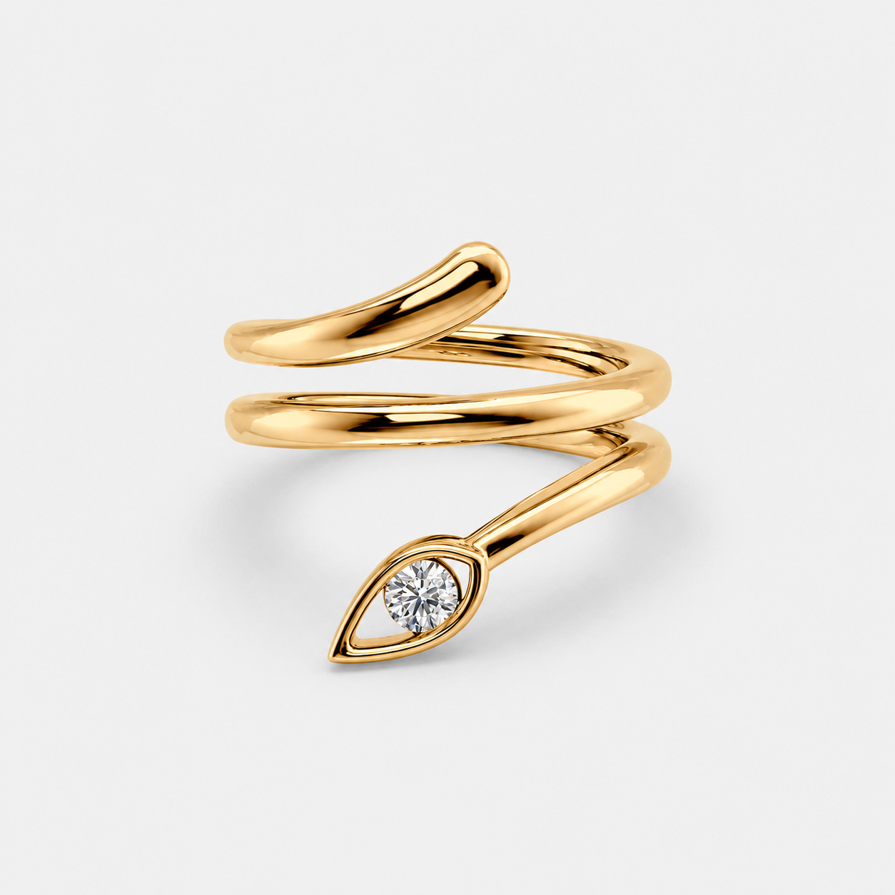 Snakey Leaf Ring