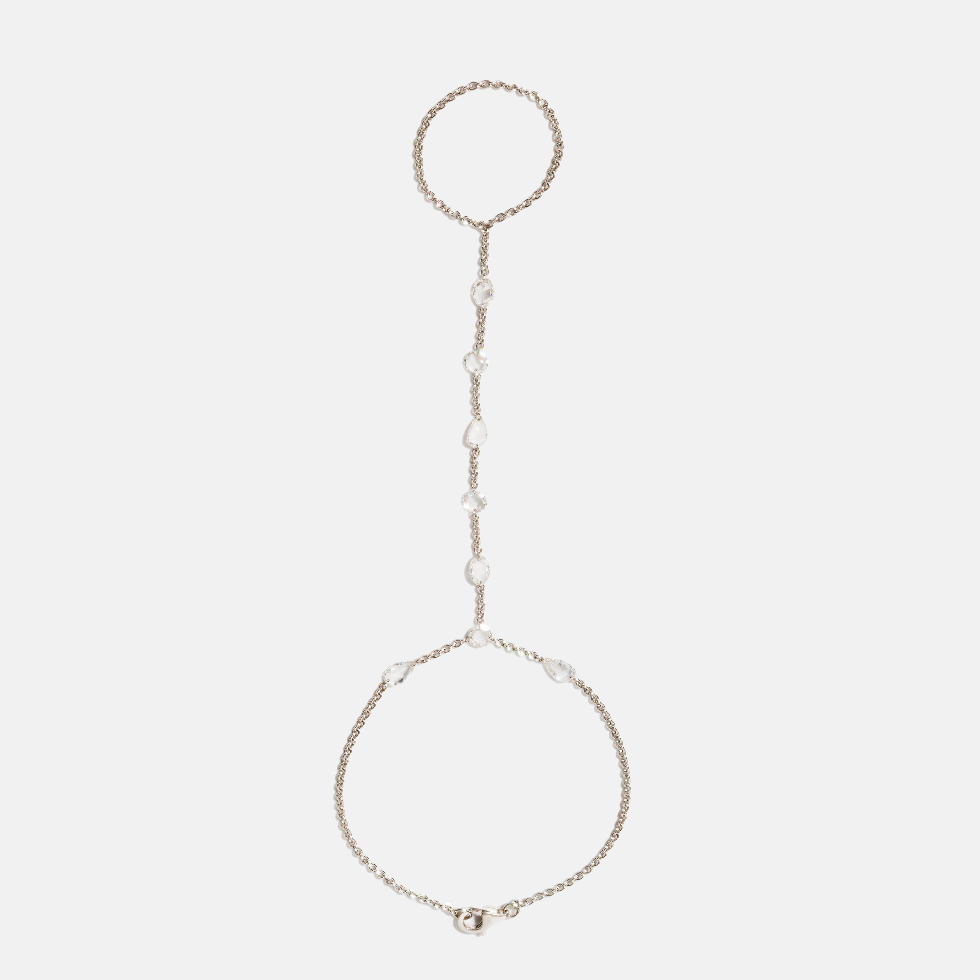 Rose Diamond Hand Chain
