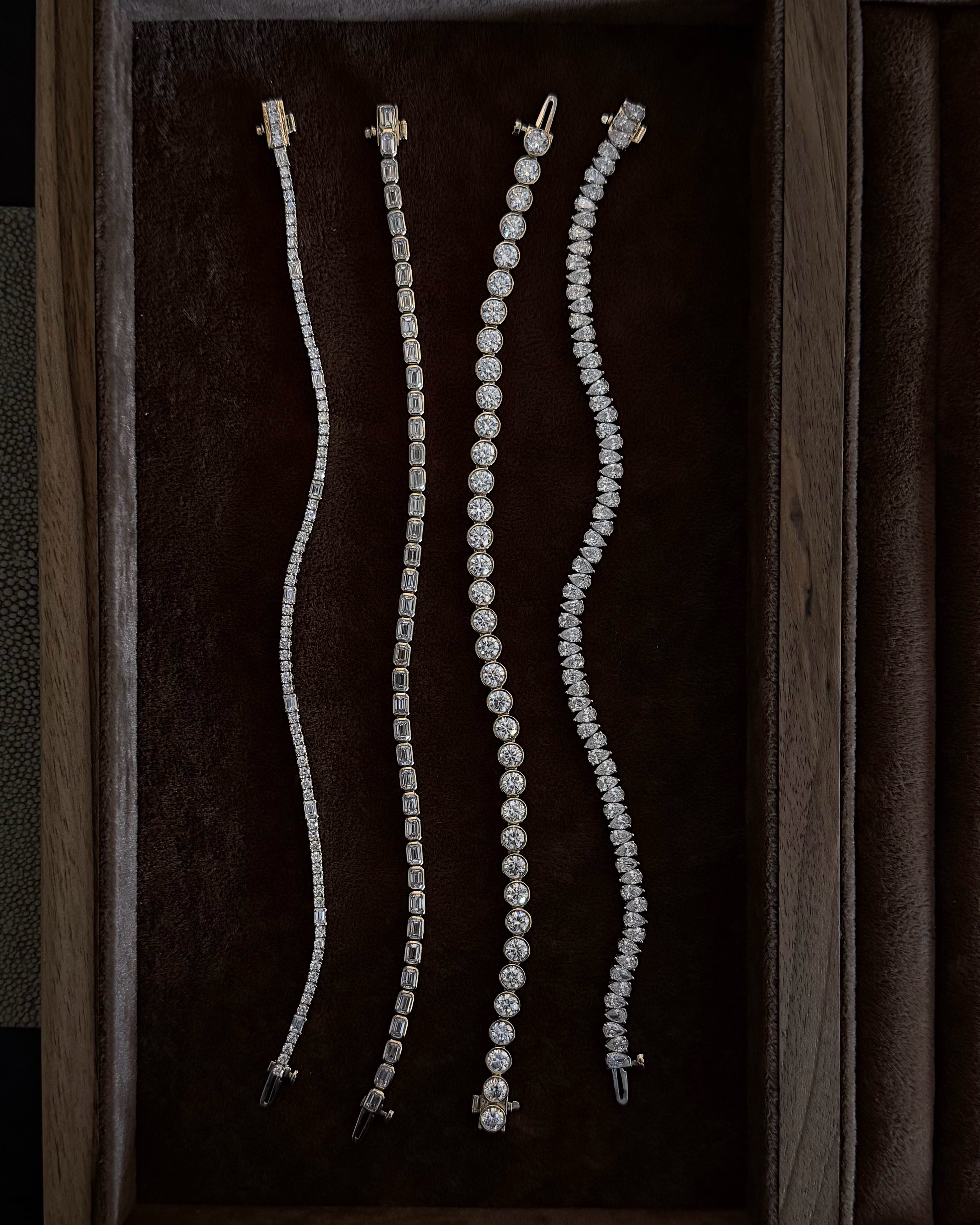 Pear Diamond Tennis Bracelet