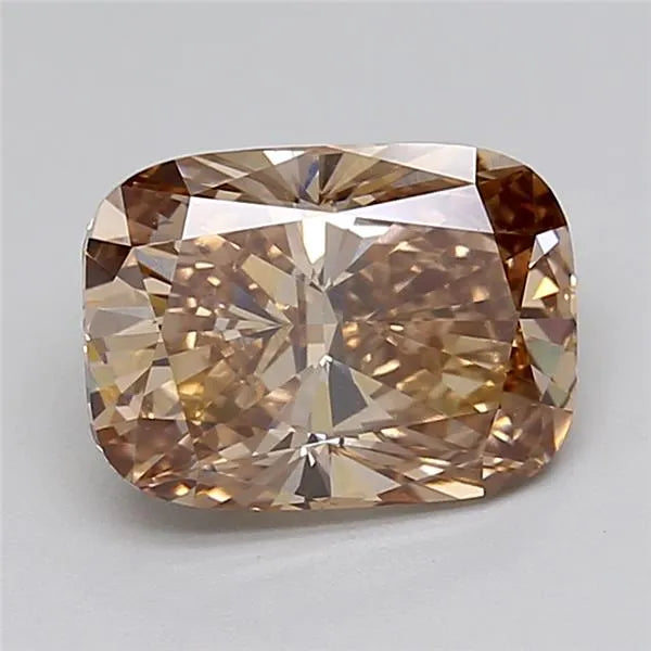 3.10ct Cushion modified Lab Grown Diamond (Colour Fancy Brown, Clarity VVS2, IGI Certified)