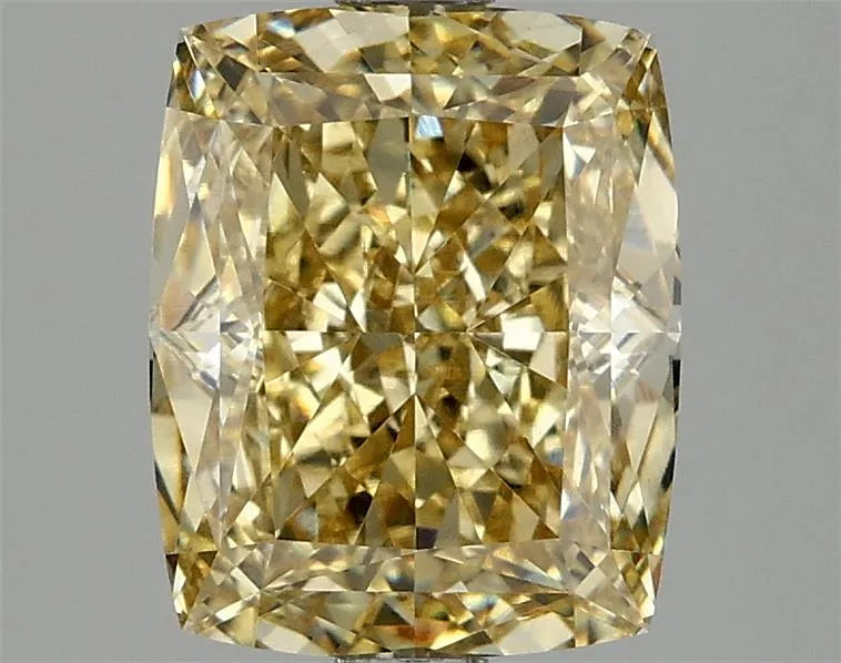 3.10ct Cushion modified Lab Grown Diamond (Colour Fancy Intense Yellow, Clarity VS1, IGI Certified)