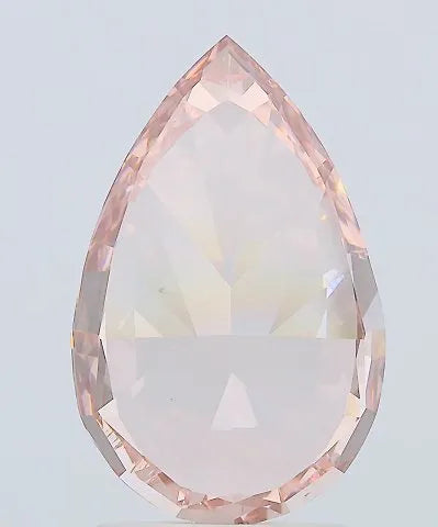 3.52ct Pear Lab Grown Diamond (Colour Fancy Vivid Pink, Clarity VS2, IGI Certified)