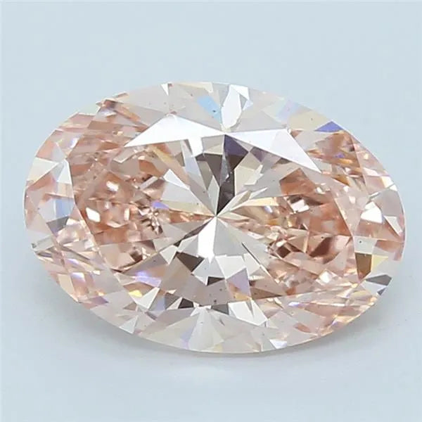 4.01ct Oval Lab Grown Diamond (Colour Fancy Intense Pink, Clarity VS2, IGI Certified)