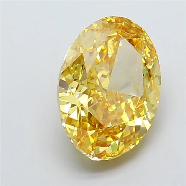 4.52ct Oval Lab Grown Diamond (Colour Fancy Intense Brownish Yellow, Clarity VS1, IGI Certified)