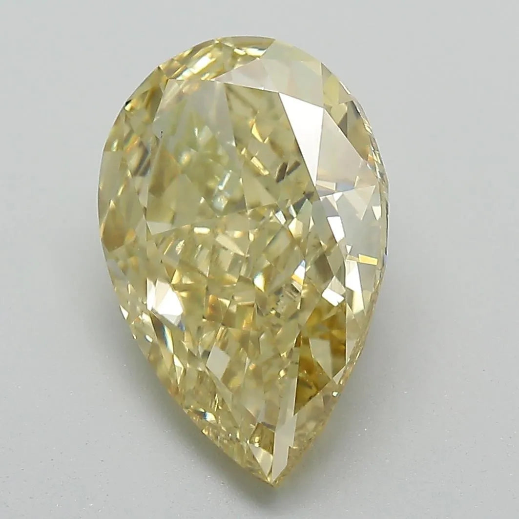 4.69ct Pear Lab Grown Diamond (Colour Fancy Intense Yellow, Clarity VS1, IGI Certified)