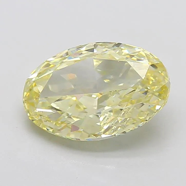 5.00ct Oval Lab Grown Diamond (Colour Fancy Yellow, Clarity VS2, IGI Certified)