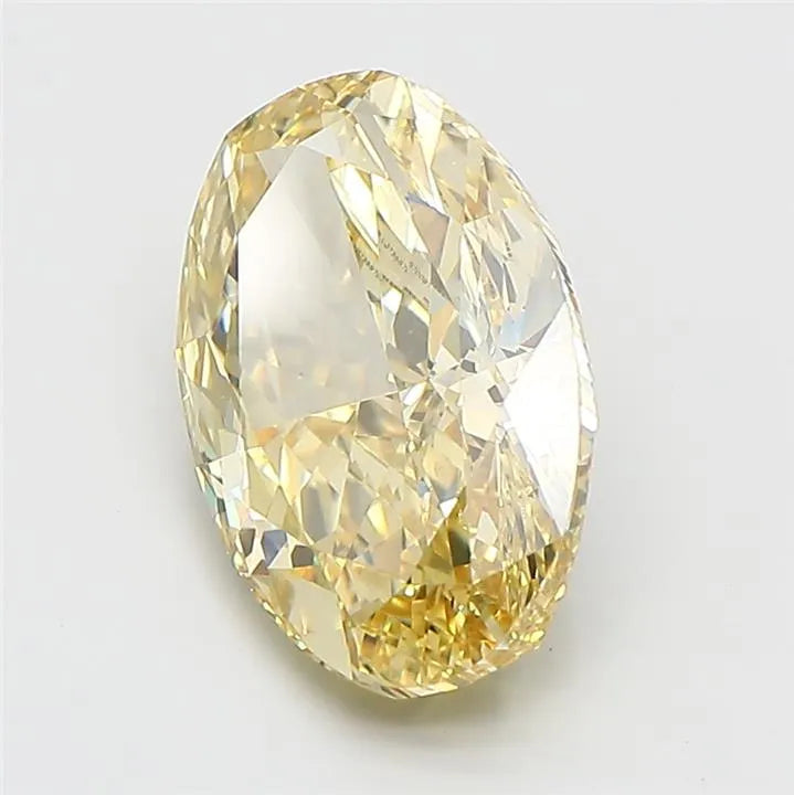 5.01ct Oval Lab Grown Diamond (Colour Fancy Intense Yellow, Clarity VS1, IGI Certified)