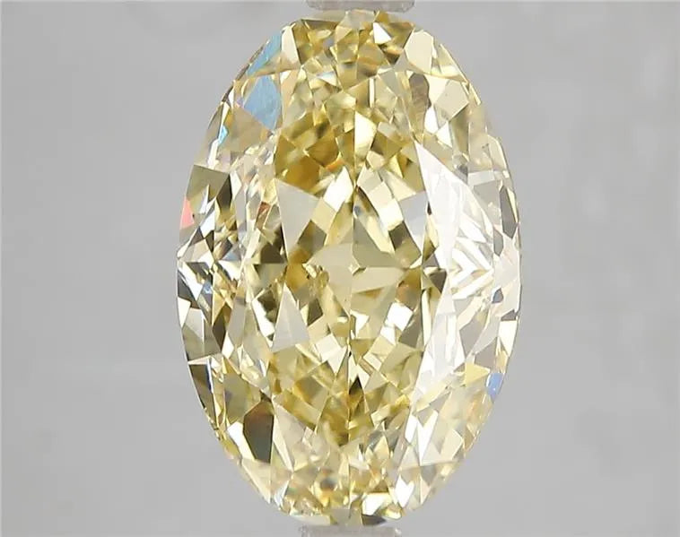 5.02ct Oval Lab Grown Diamond (Colour Fancy Intense Yellow, Clarity VS2, IGI Certified)