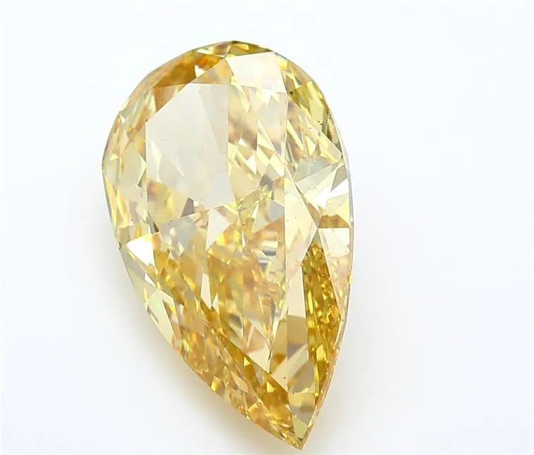 5.02ct Pear Lab Grown Diamond (Colour Fancy Intense Yellow, Clarity VS2, IGI Certified)