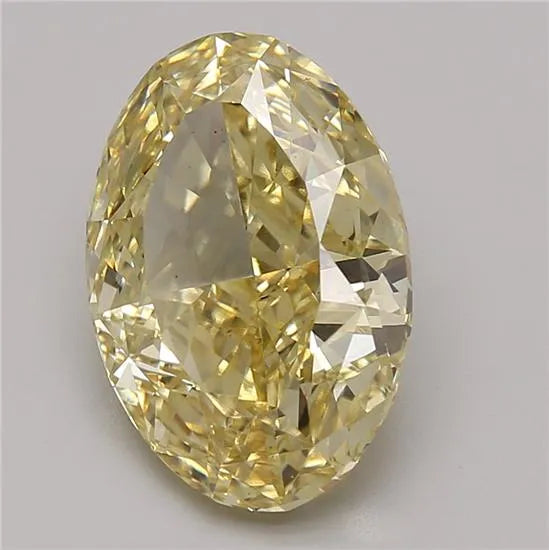 5.32ct Oval Lab Grown Diamond (Colour Fancy Vivid Yellow, Clarity VS1, Cut VG, IGI Certified)