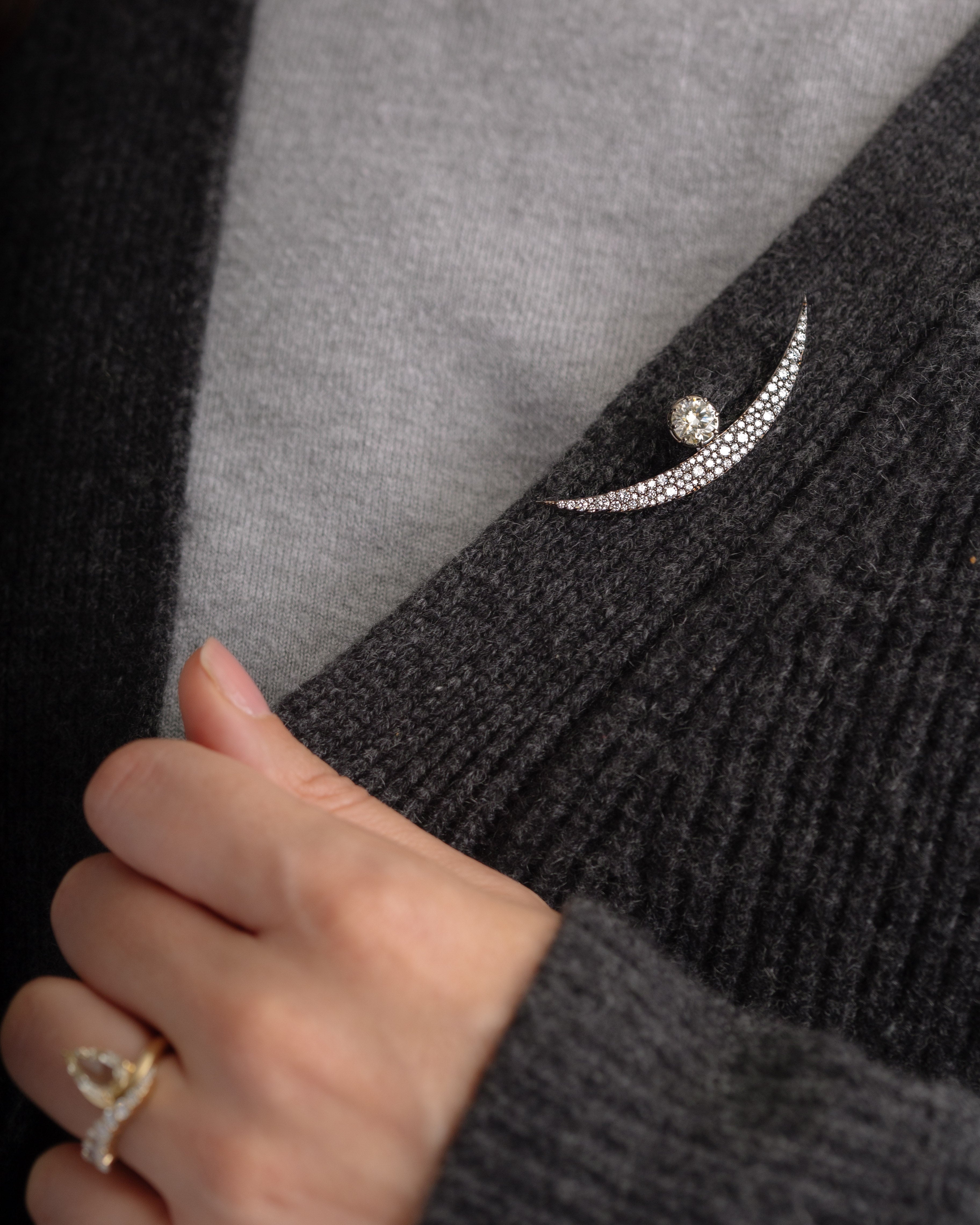 Crescent Brooch