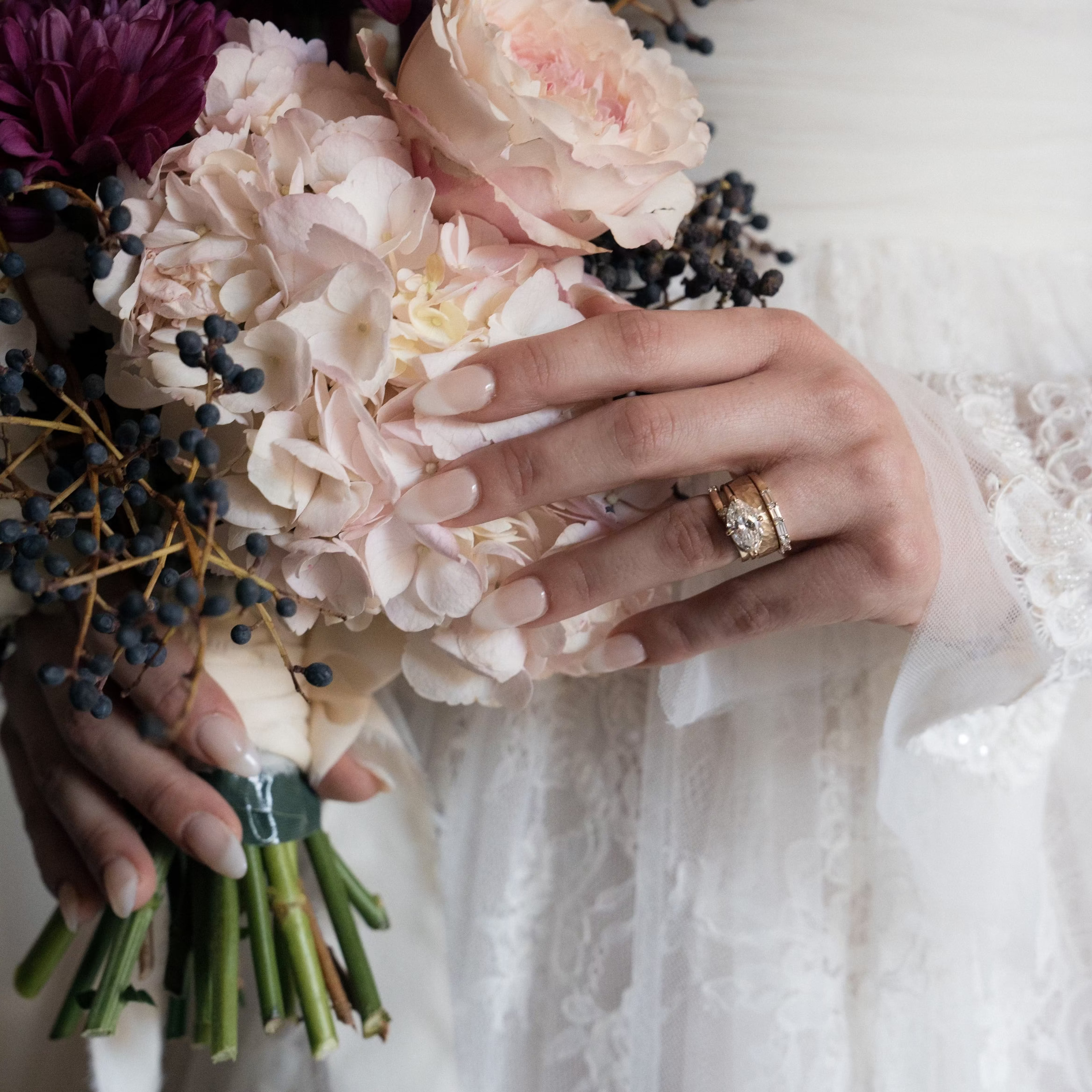 Hammered Initial Band