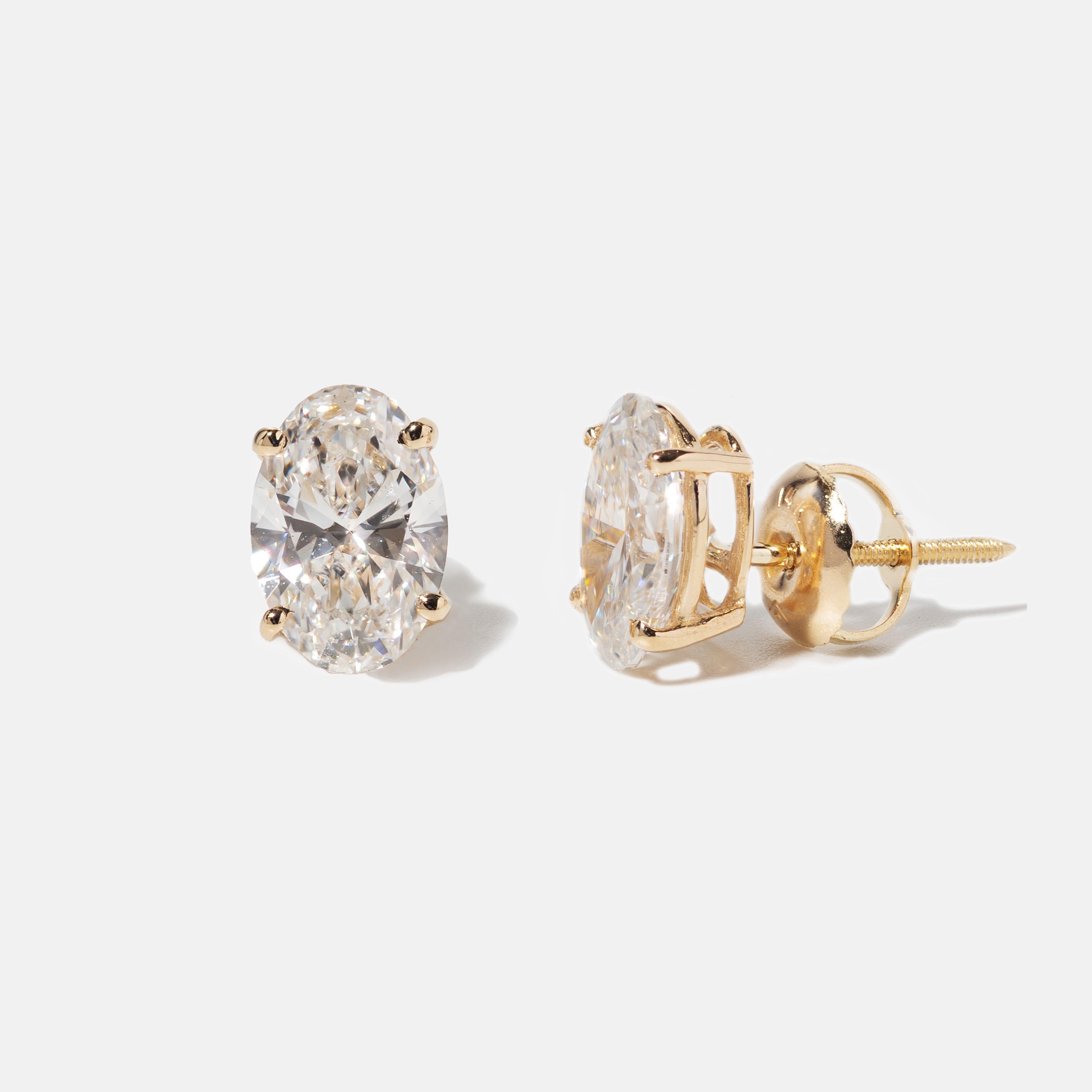 Oval Stud Earrings
