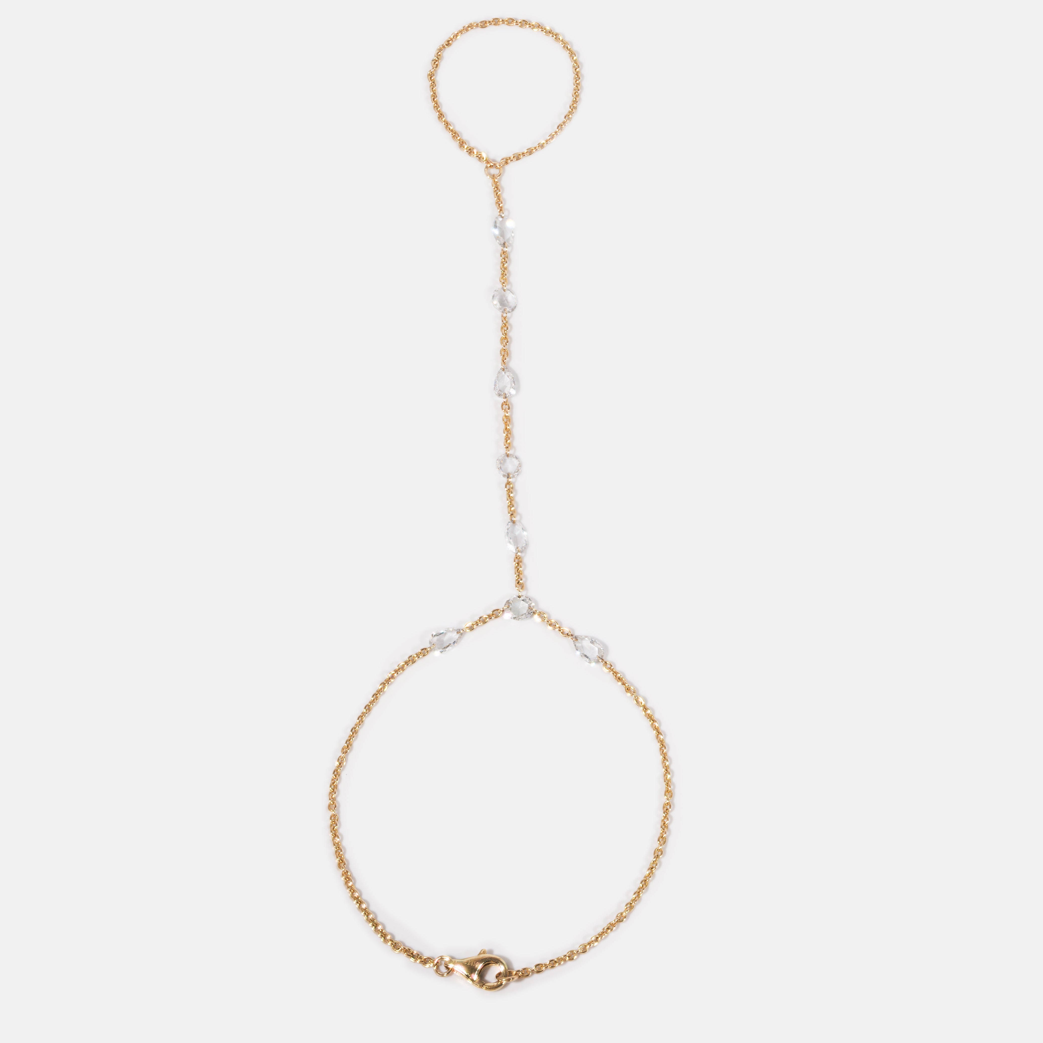 Rose Diamond Hand Chain