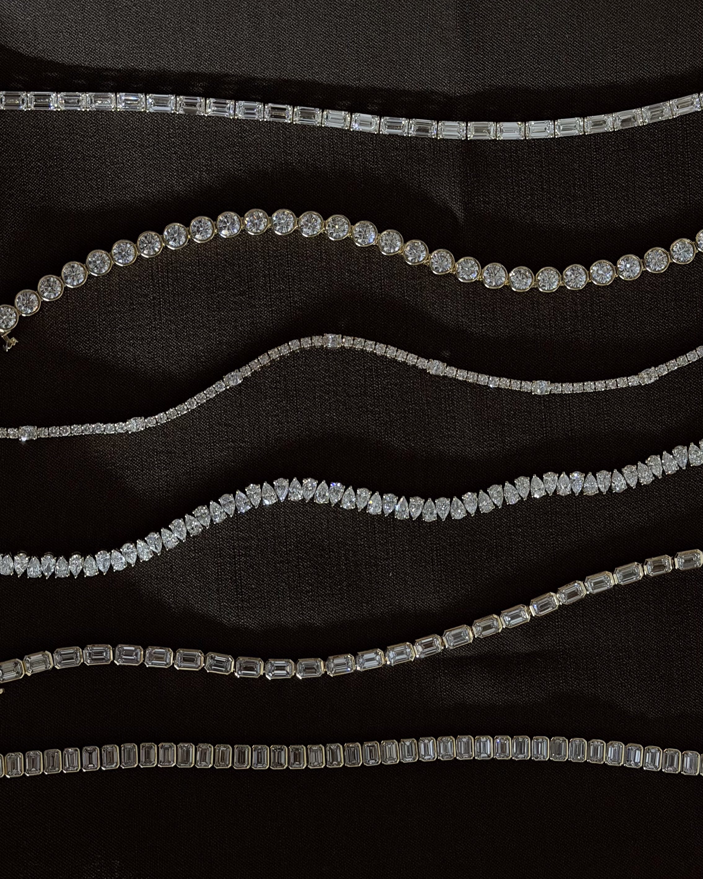 Pear Diamond Tennis Bracelet