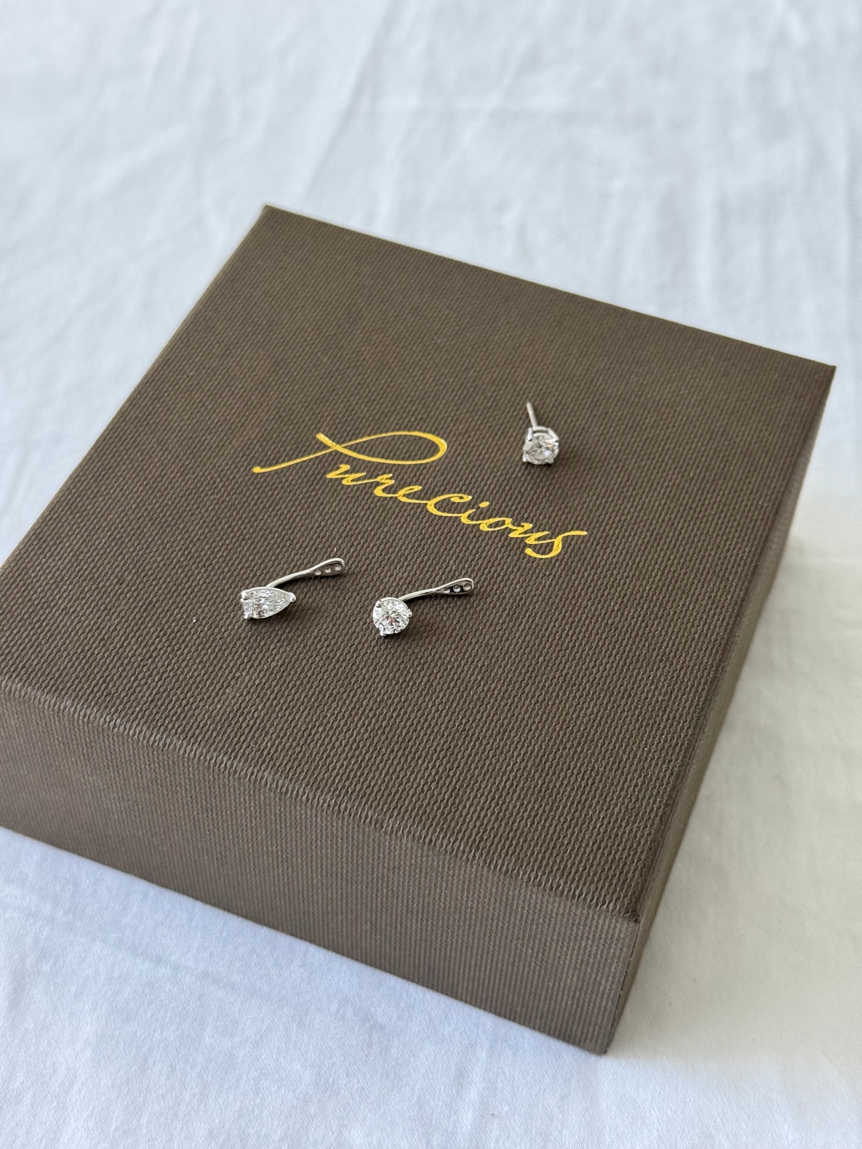 Diamond Solitaire Drop Earring Jacket