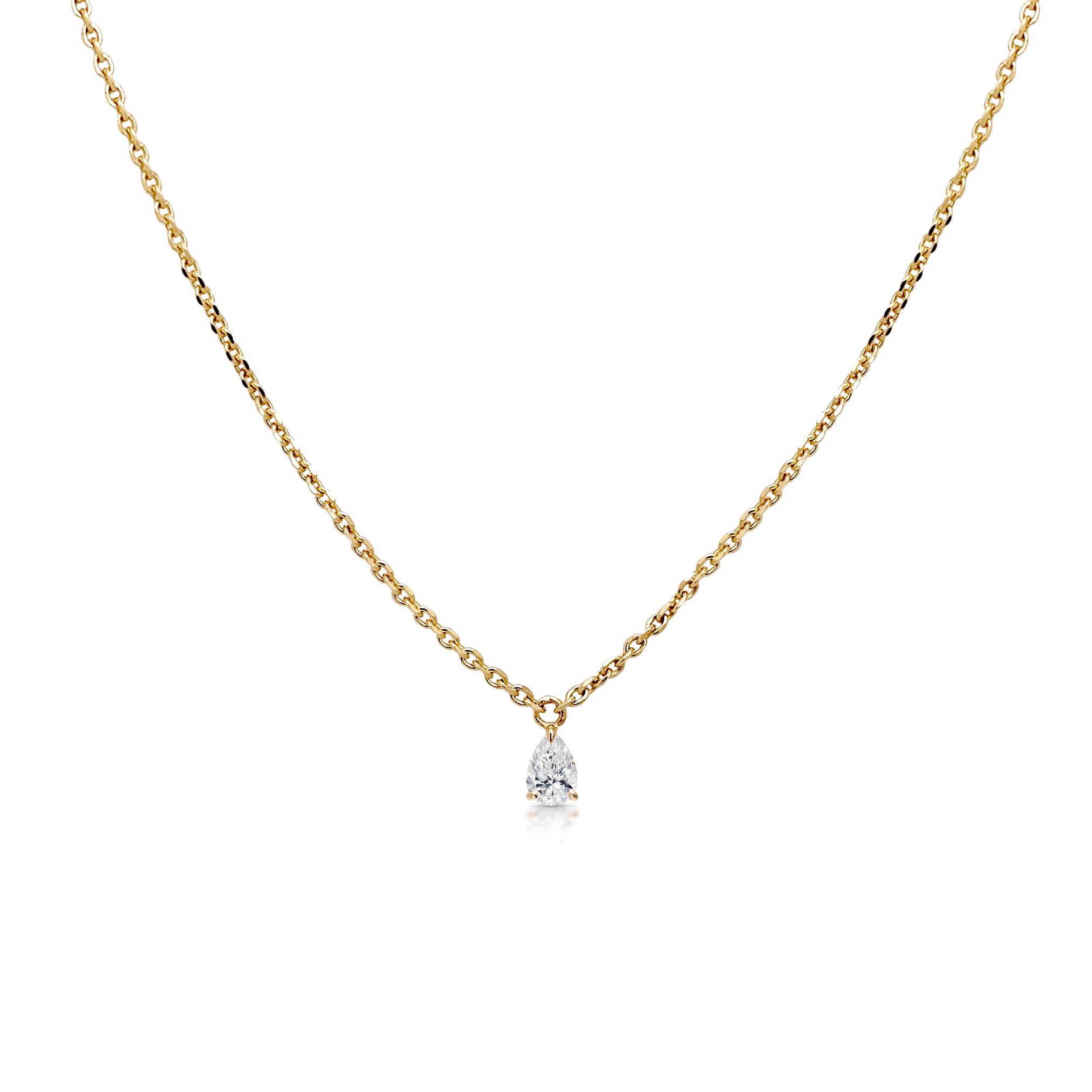 Pear Diamond Necklace