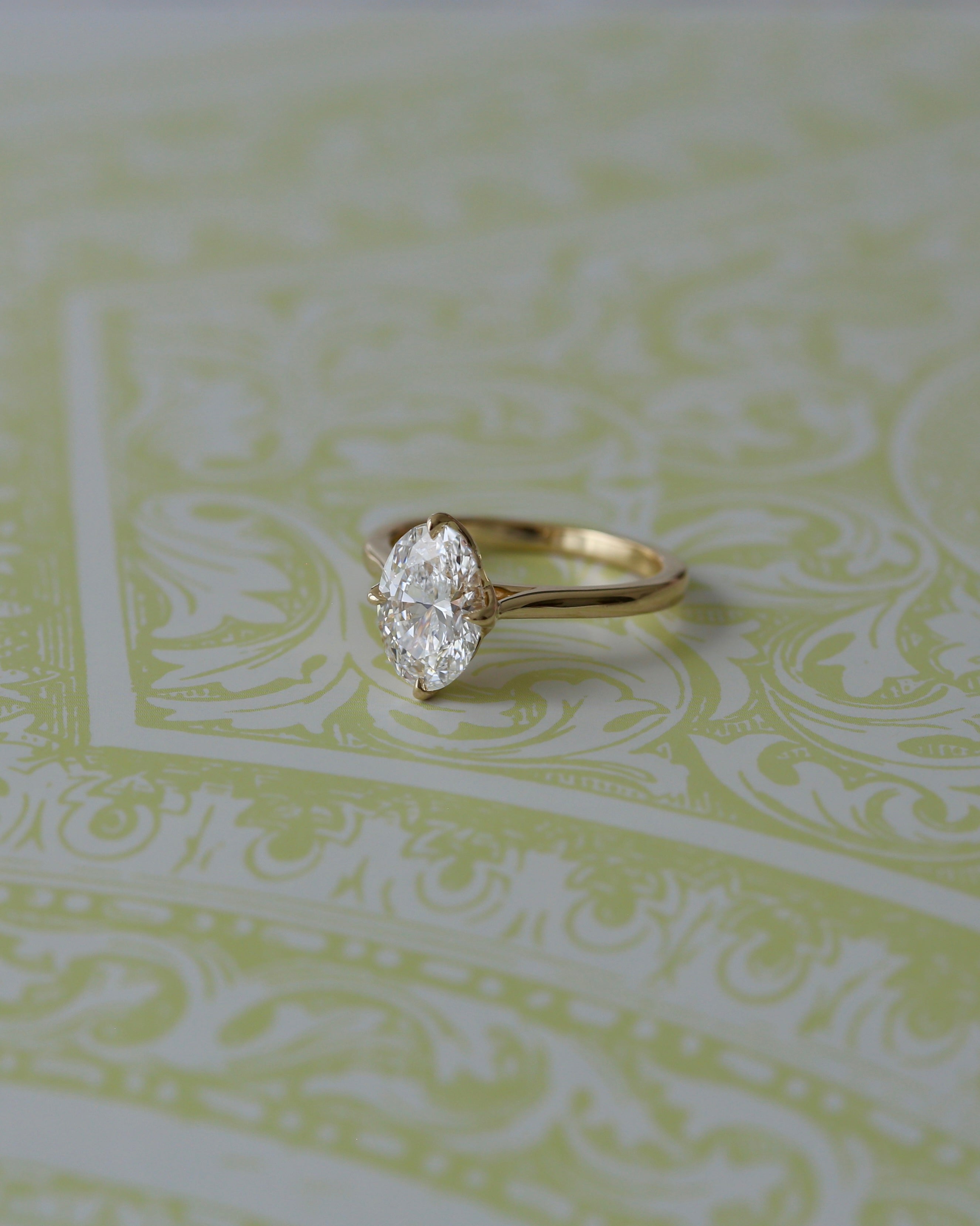 Compass Tulip Engagement Ring