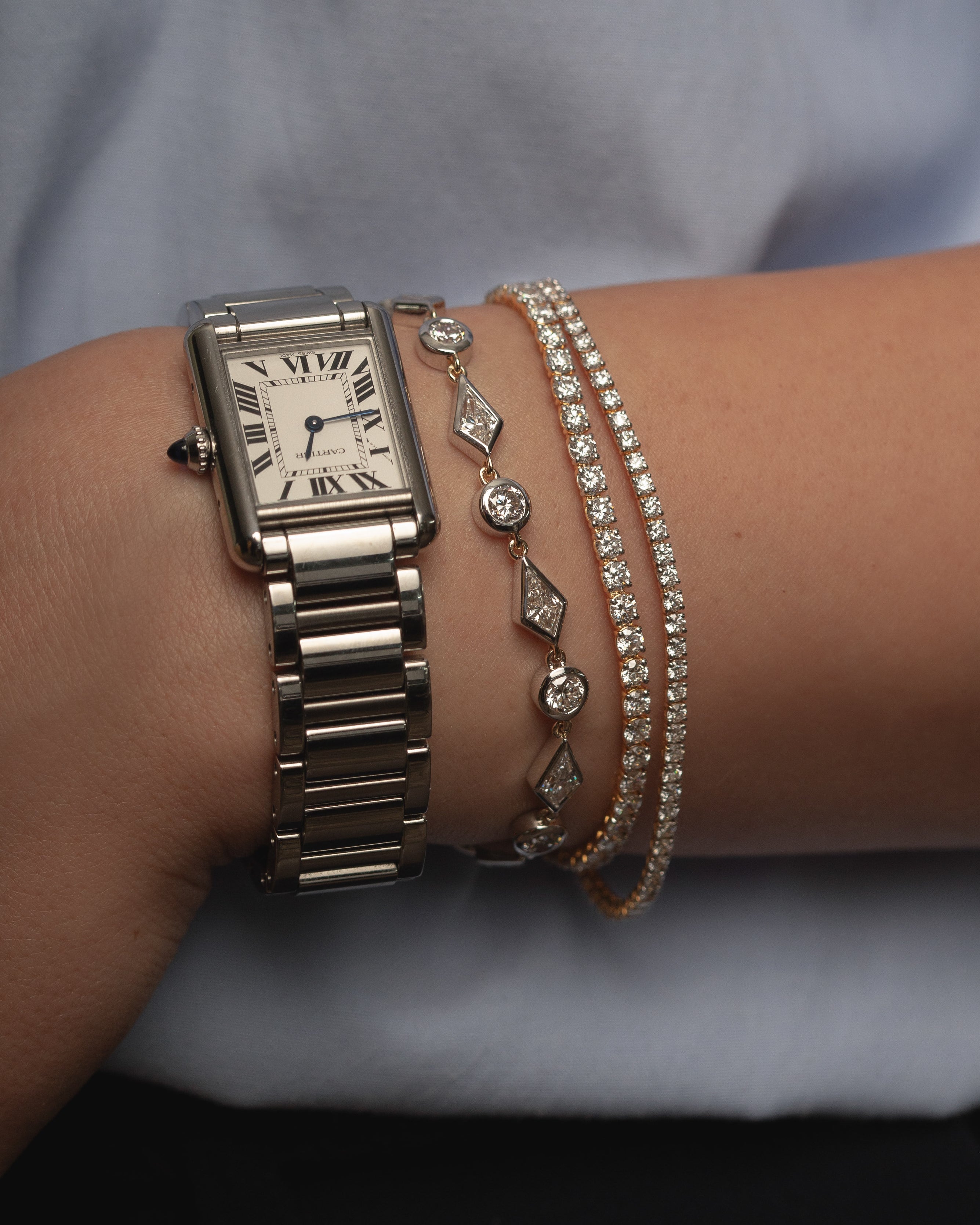 Round Diamond Tennis Bracelet