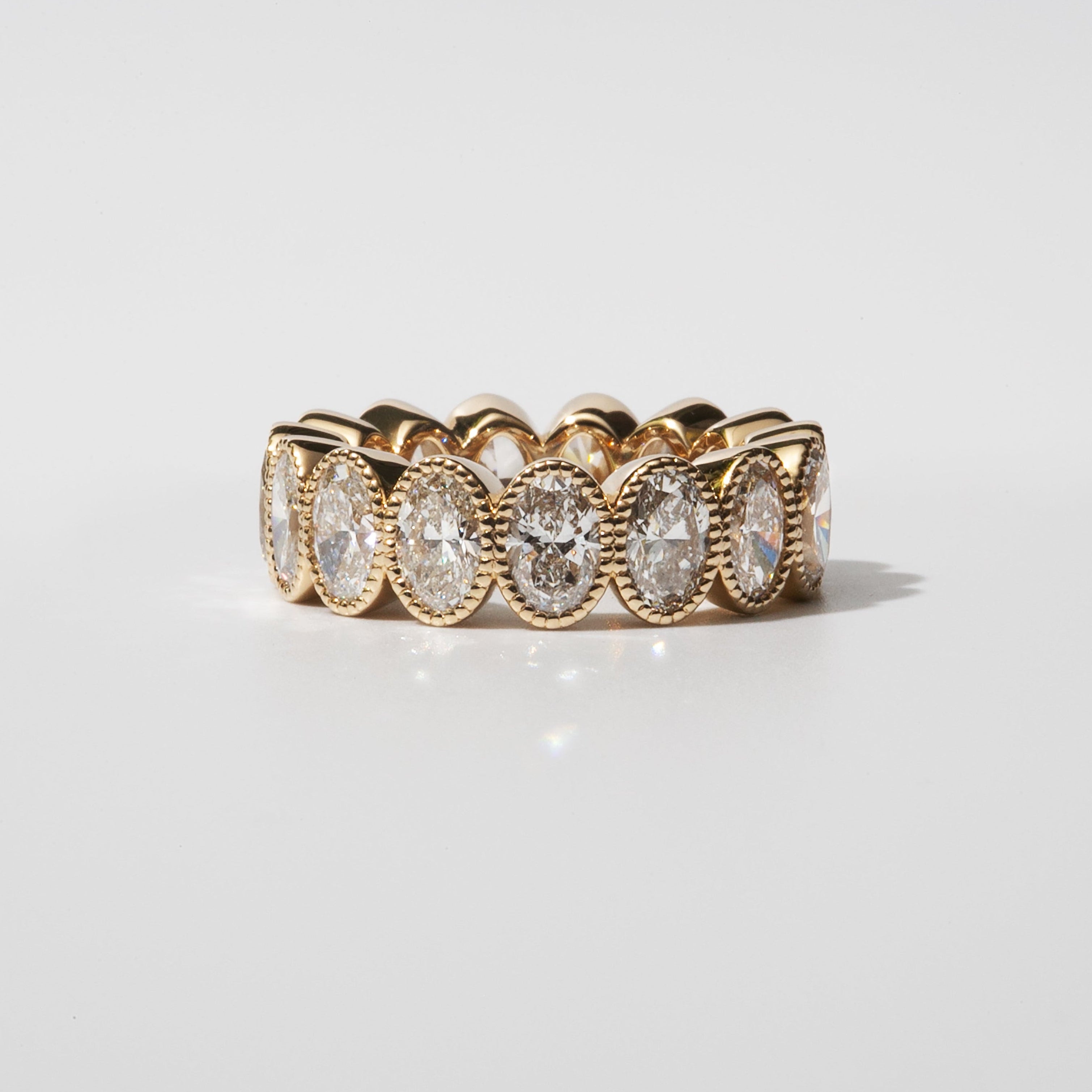 Milgrain Eternity Diamond Band - OVAL