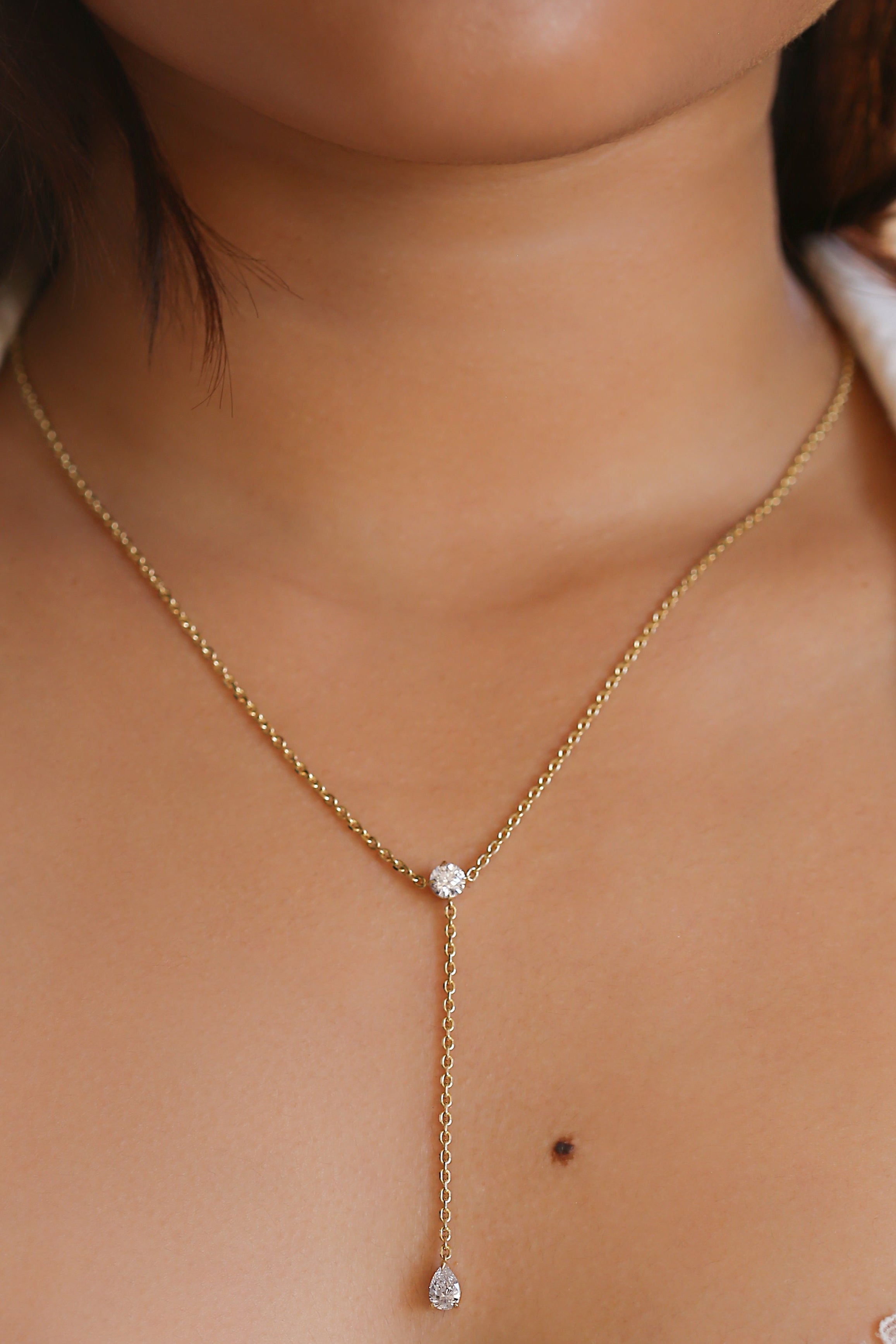 Diamond Lariat Necklace