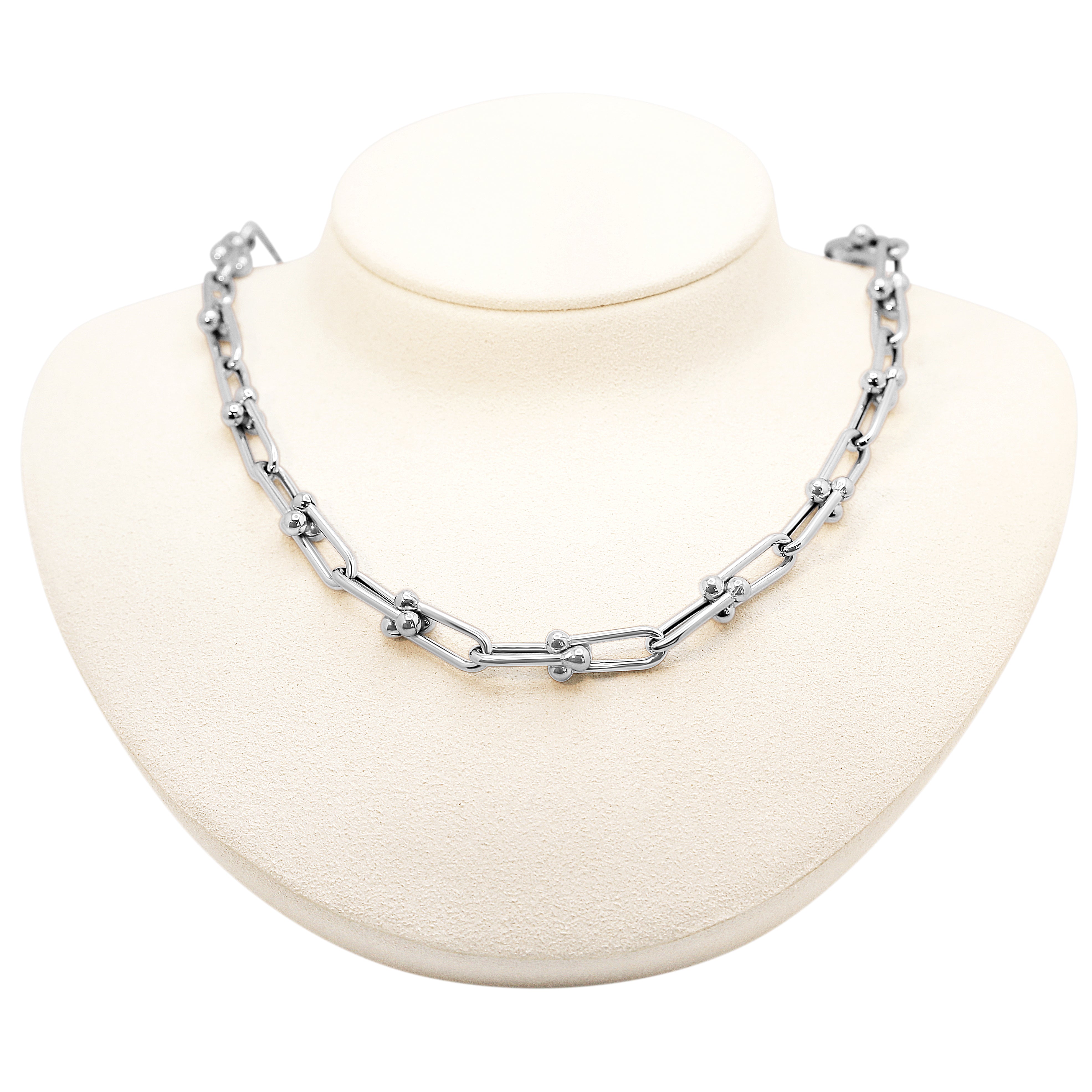 U-link Chain White Gold Necklace