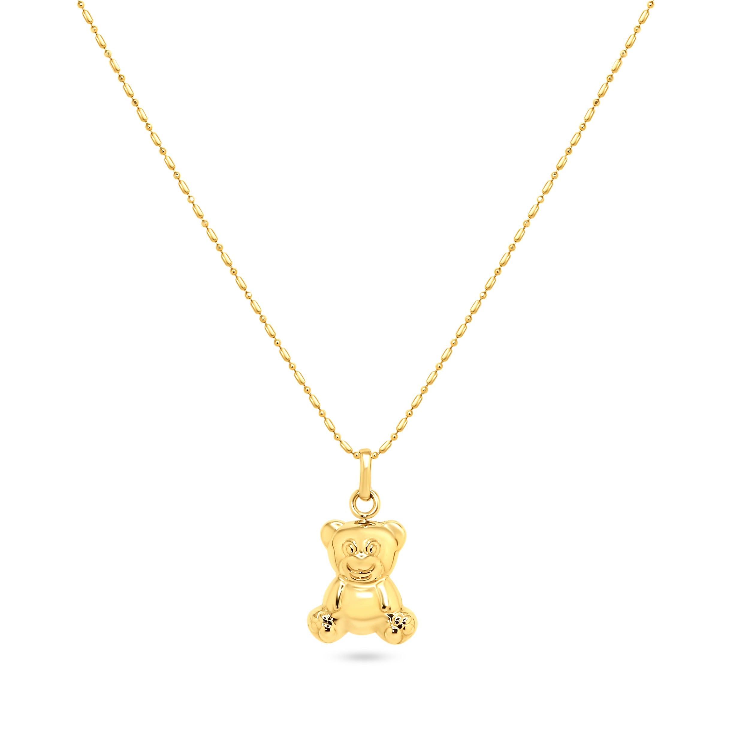 Amazon.com: Roaring Grizzly Bear Head Animal Pendant Necklace Fine Real  Solid 14Kt Rose Gold : Clothing, Shoes & Jewelry
