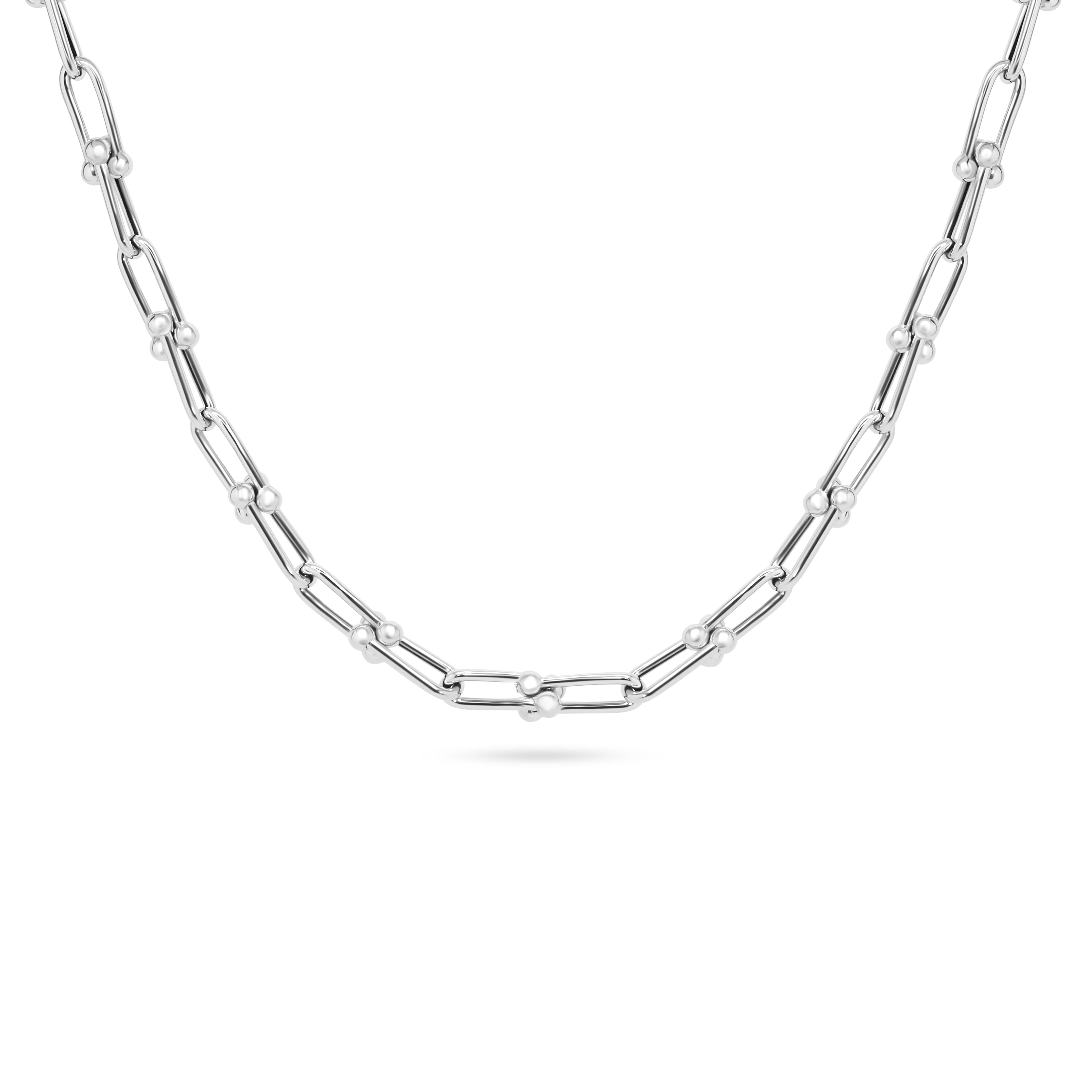 U-link Chain White Gold Necklace