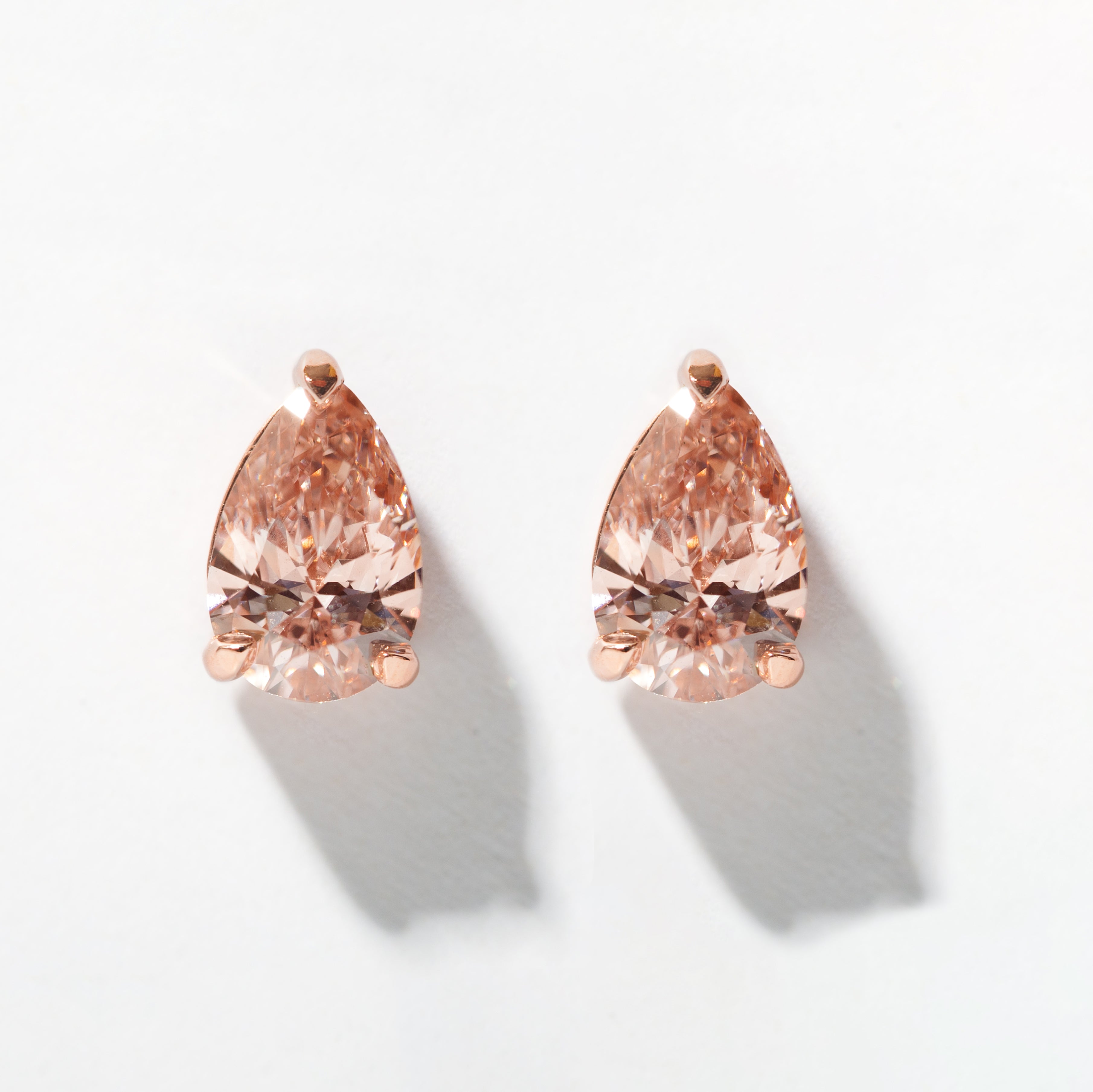 Pink Diamond Studs