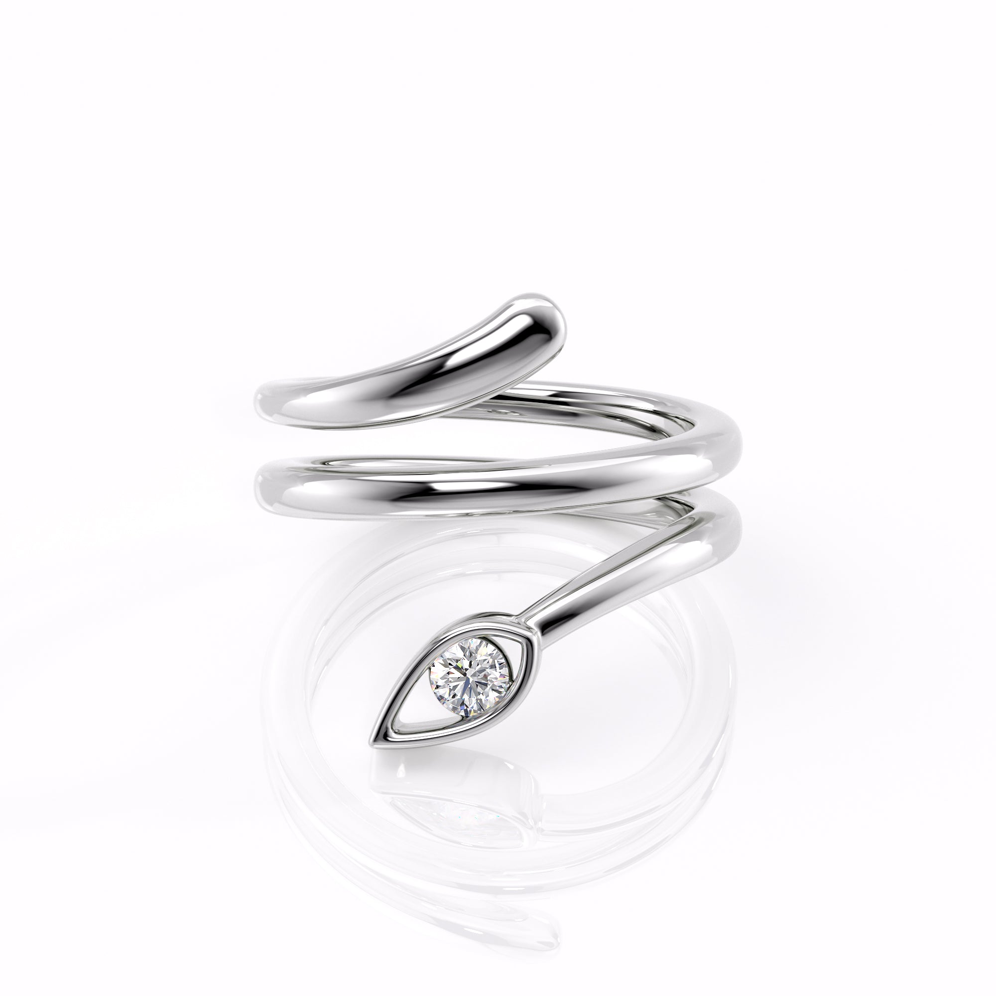 Snakey Leaf Ring