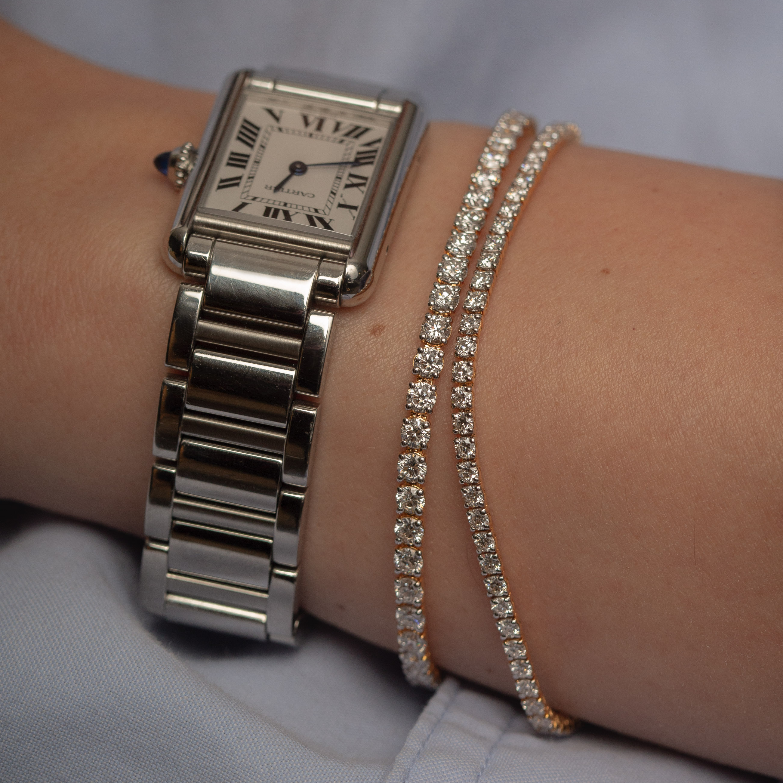 Round Diamond Tennis Bracelet