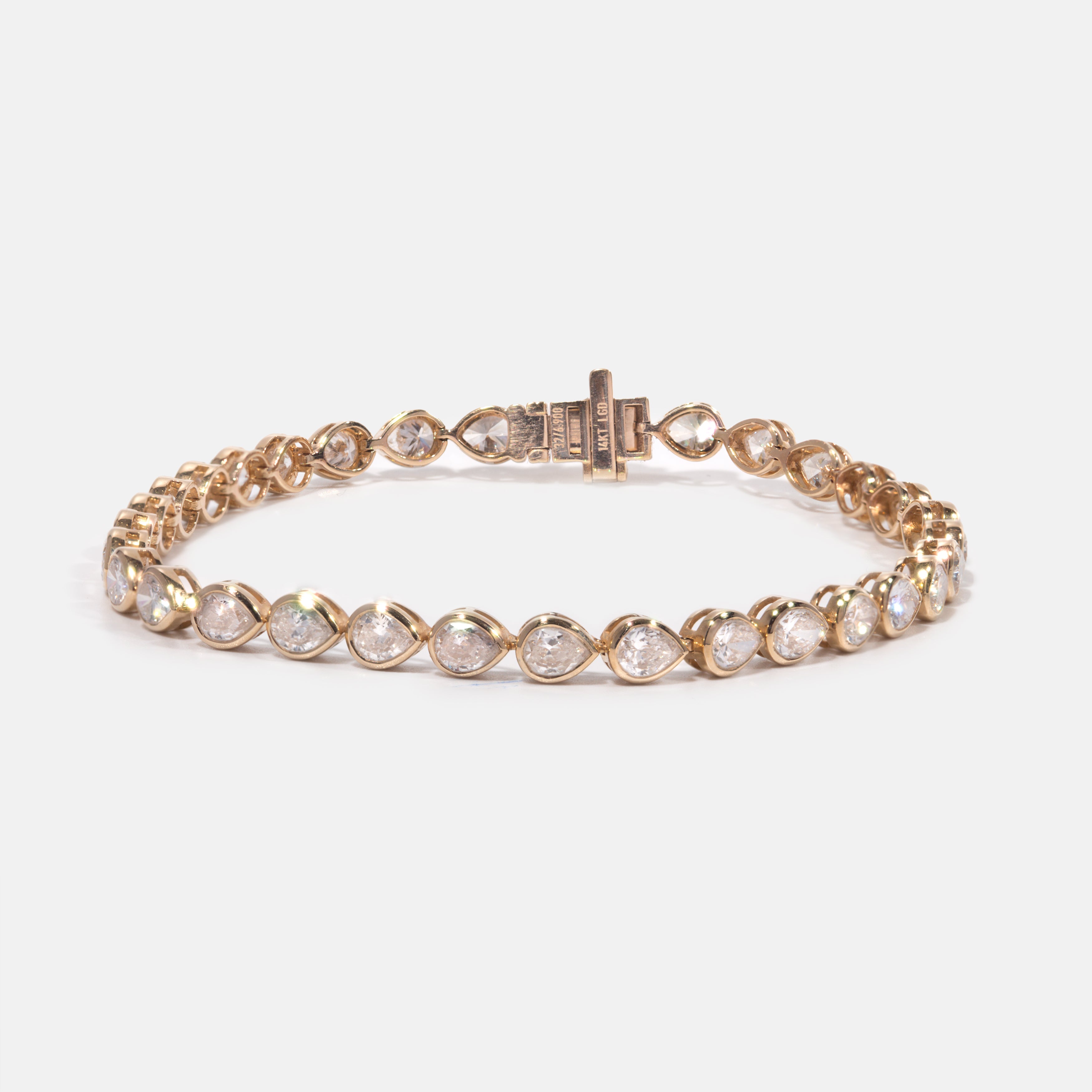Pear Diamond Tennis Bracelet